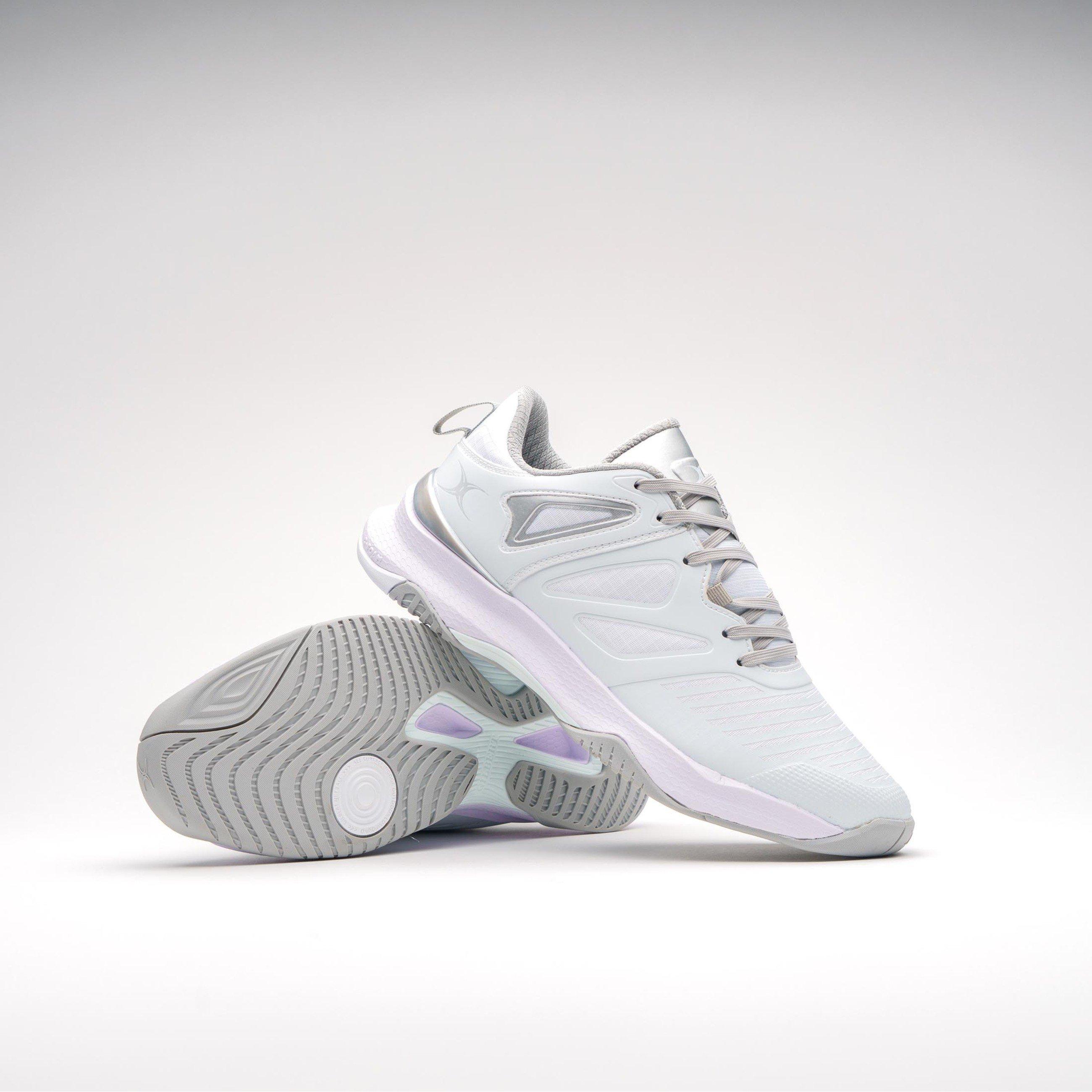 Bijelo/Srebrno - Gilbert - Women's Impact Netball Shoes - 1