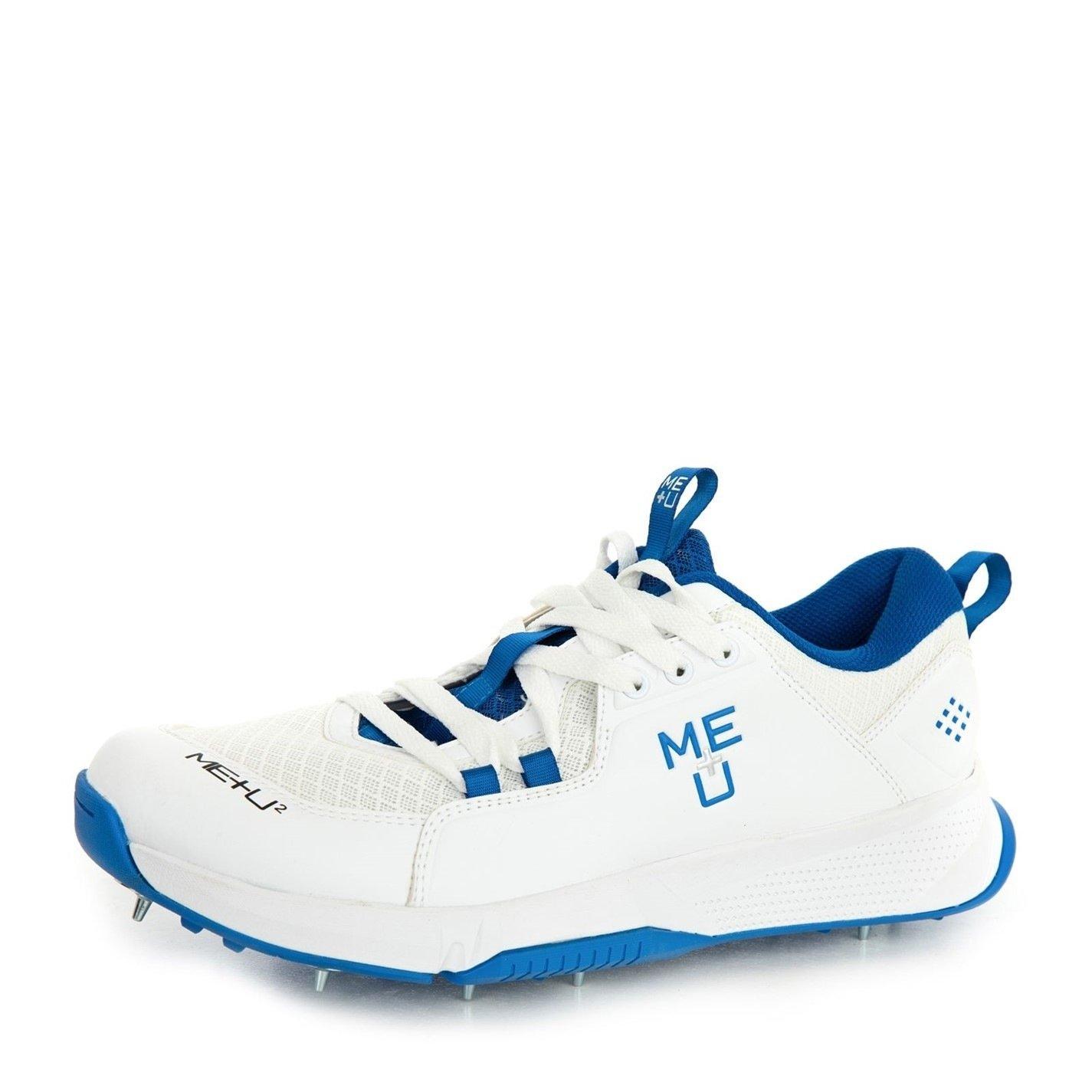 White/Blue - ME PLUS U - Cricket Spikes - 3