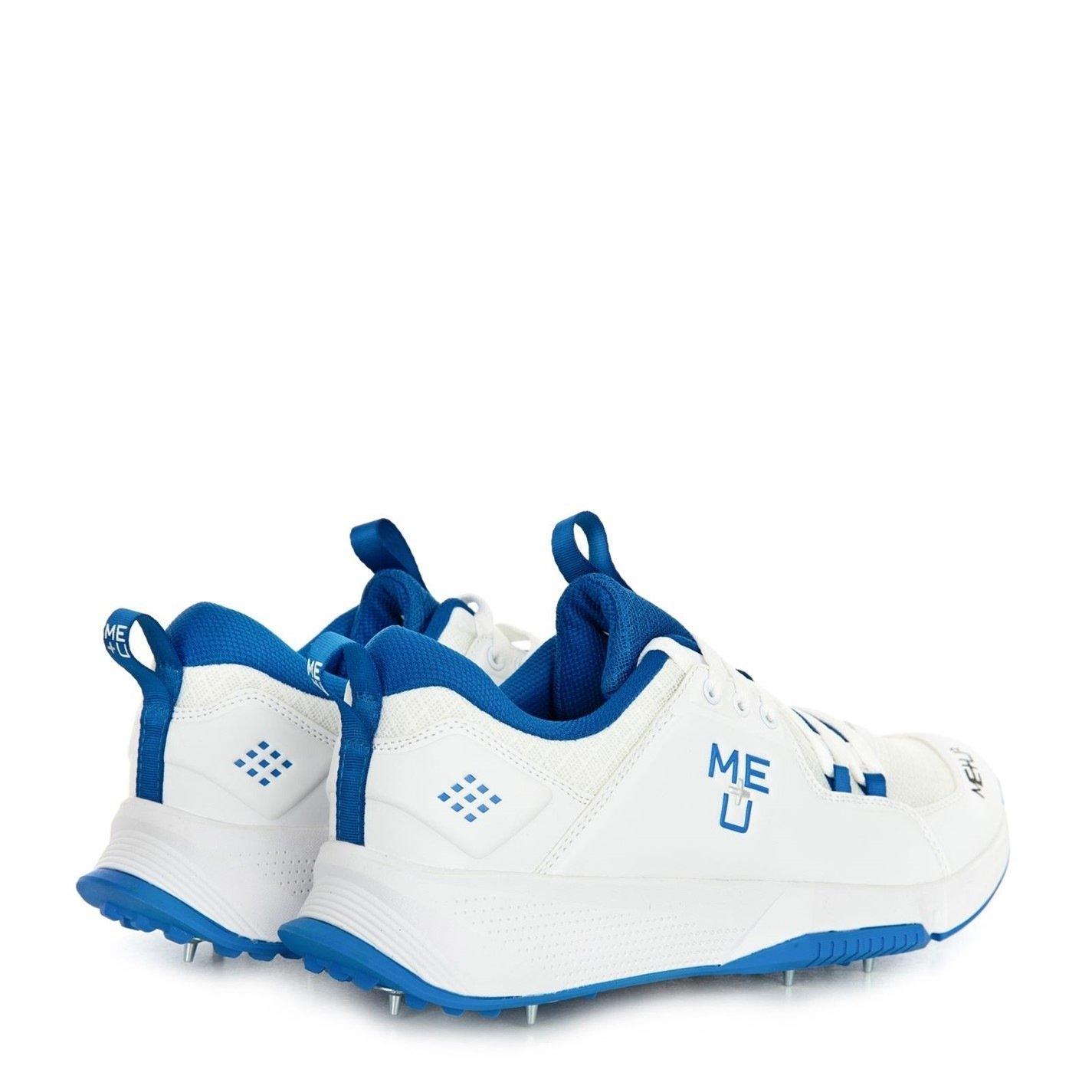 White/Blue - ME PLUS U - Cricket Spikes - 4