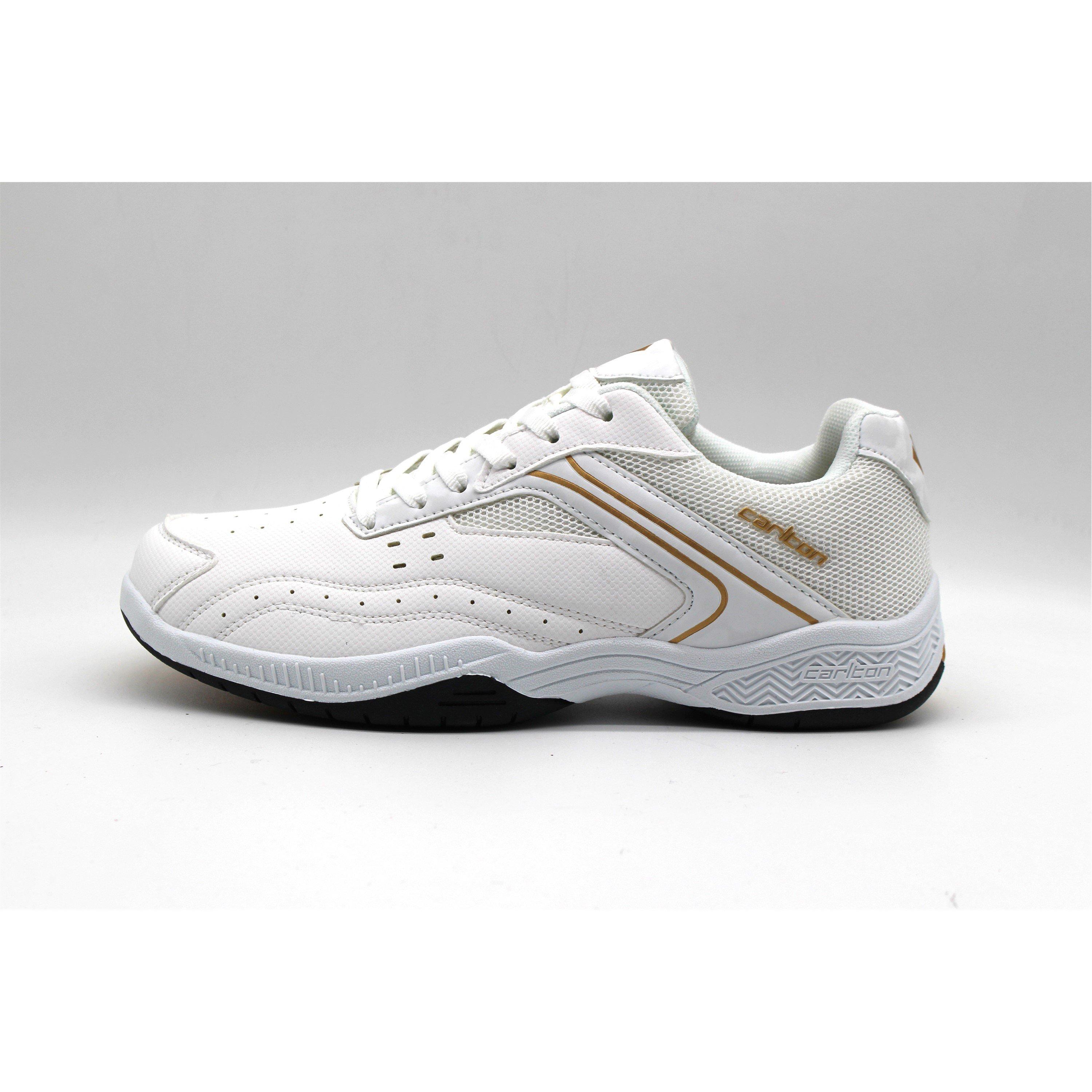 WHITE / GOLD - Carlton - CC-120 Mens Badminton Shoes - 2
