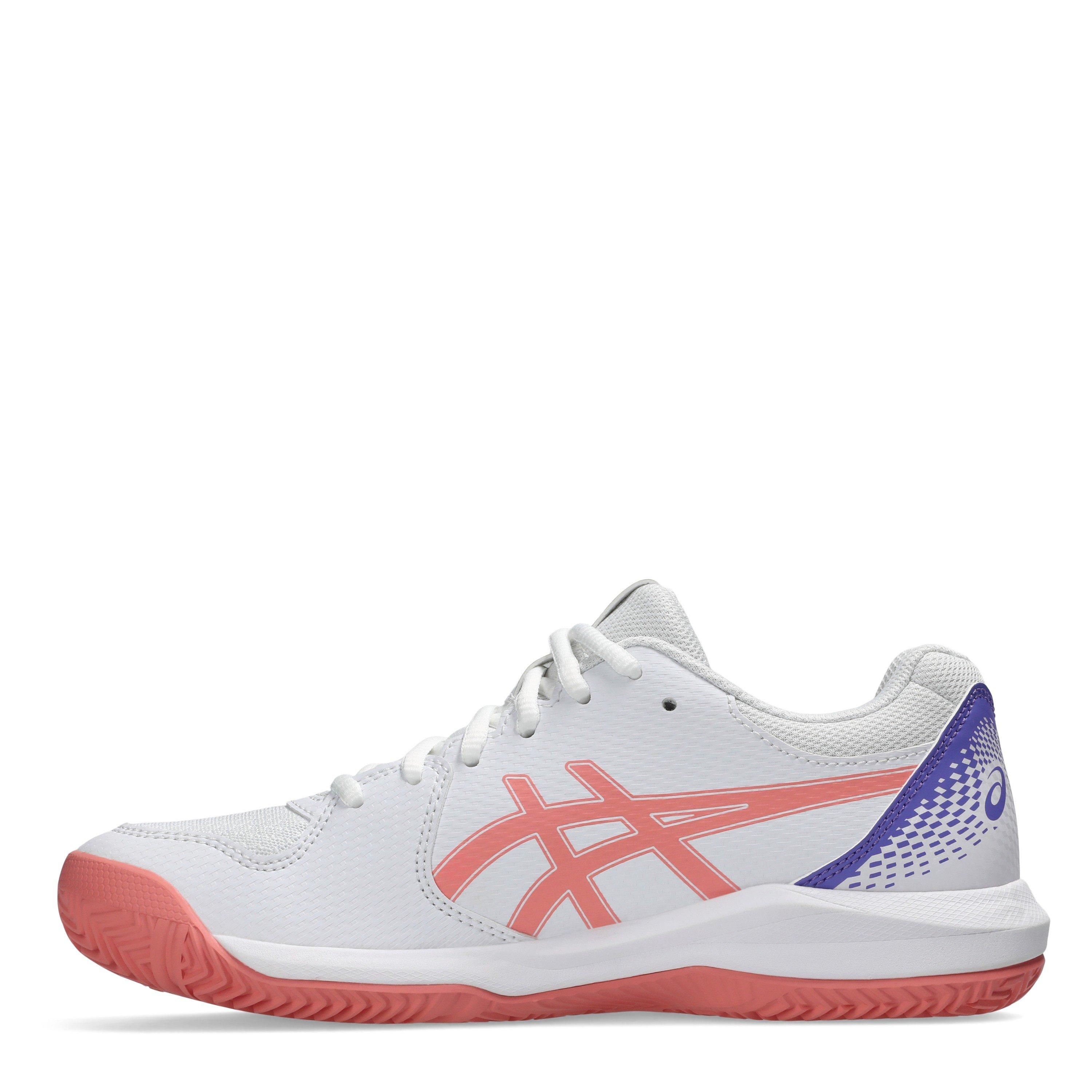 White/Pink - Asics - Asics Gel-Dedicate 8 Padel Trainers Womens - 2