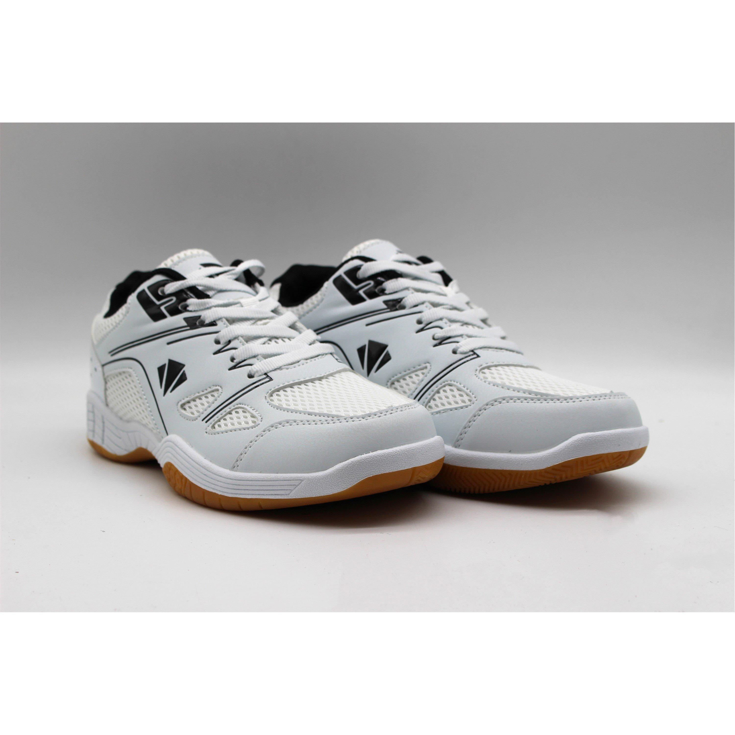 WHITE / BLACK - Carlton - CC 121-W Womens Badminton Shoes - 4