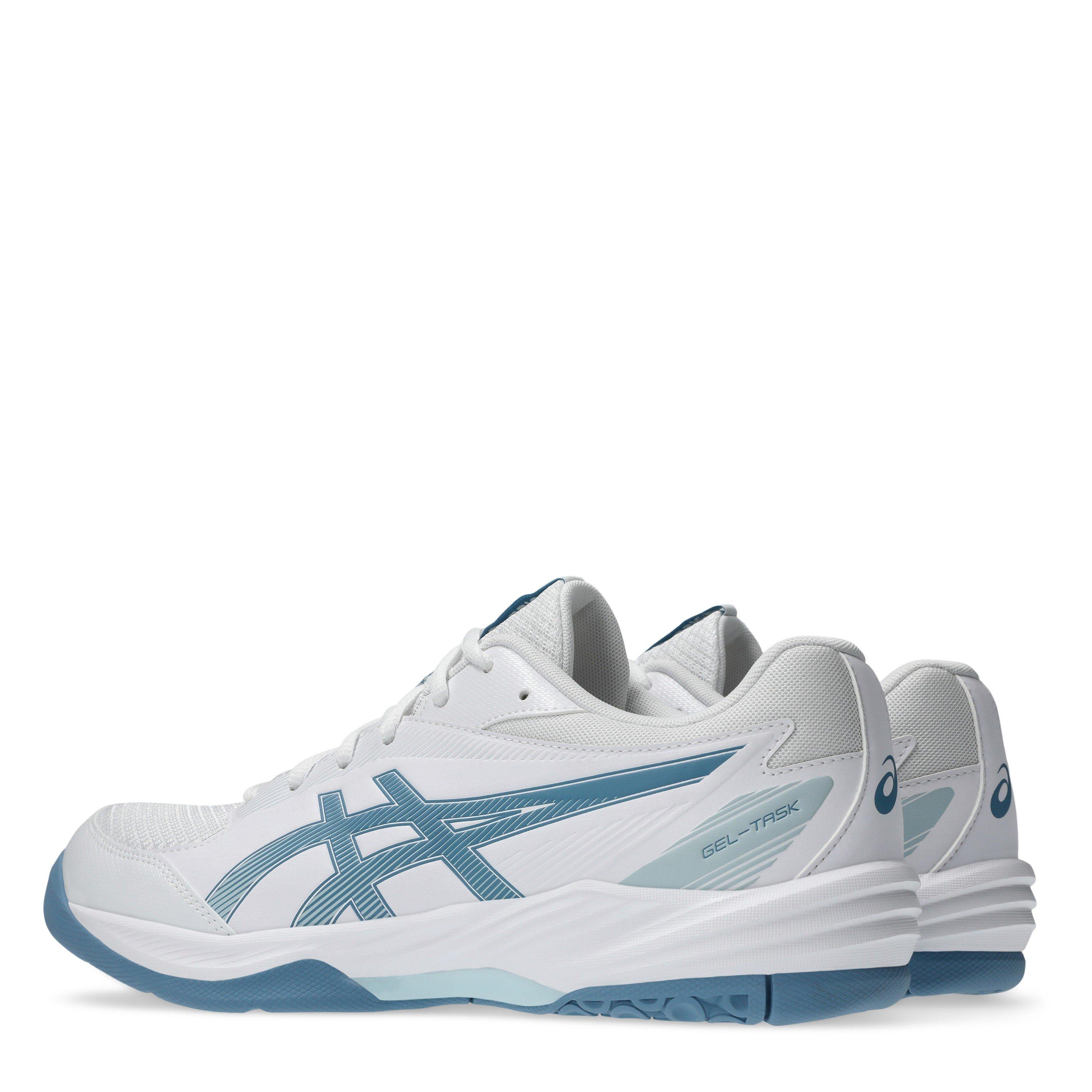 White - Asics - Asics Gel-Task 4 Handball Trainers Mens - 5