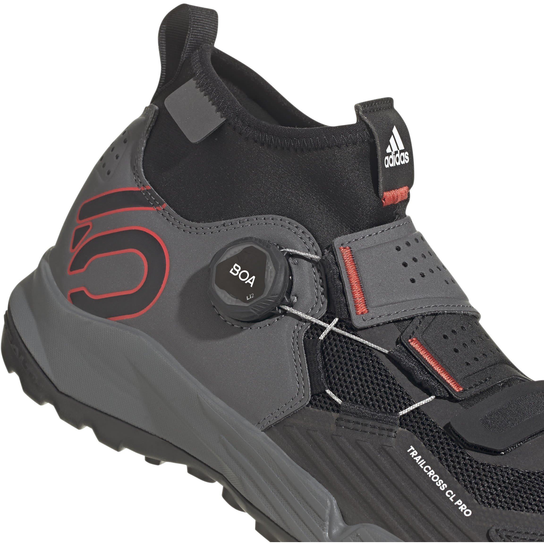 Grey - Five Ten - adidas Five Ten Trailcross Pro Clip-In Mountain Bike Shoes Mens - 7