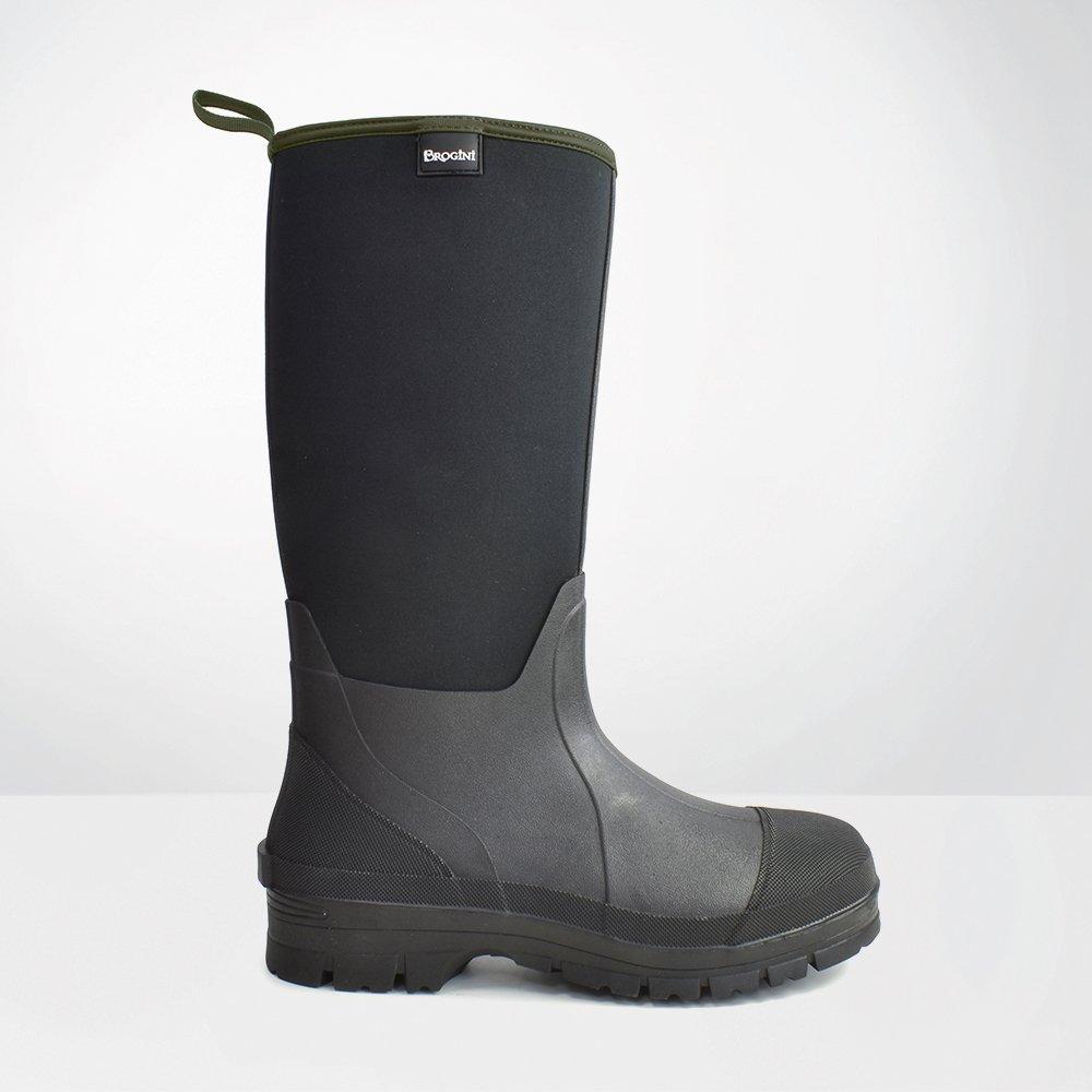 Black - Brogini - Hawkswick Mens Neoprene Mucking-Out Welly - 1