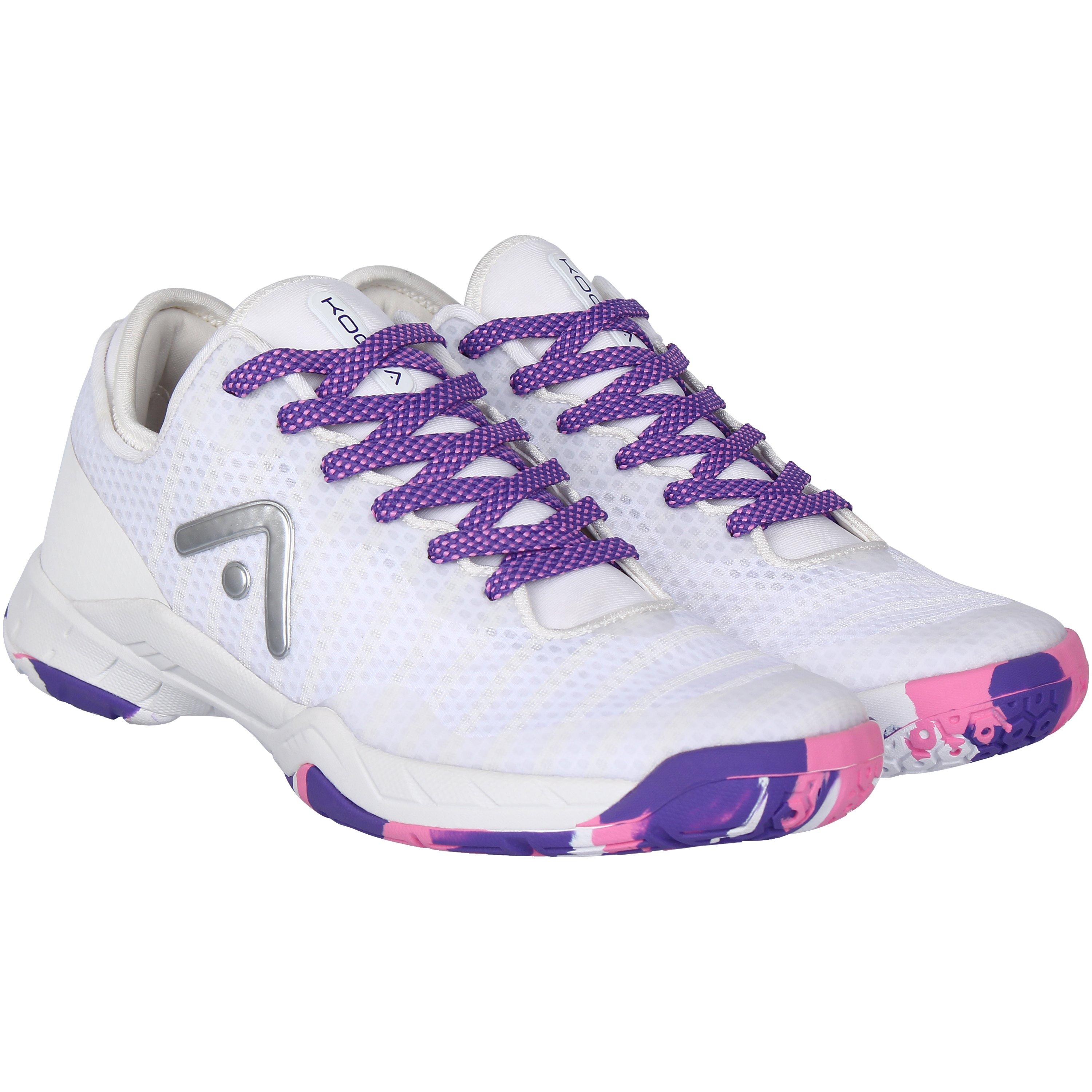 White/Purple - KooGa - Agility Netball Shoes Womens - 5