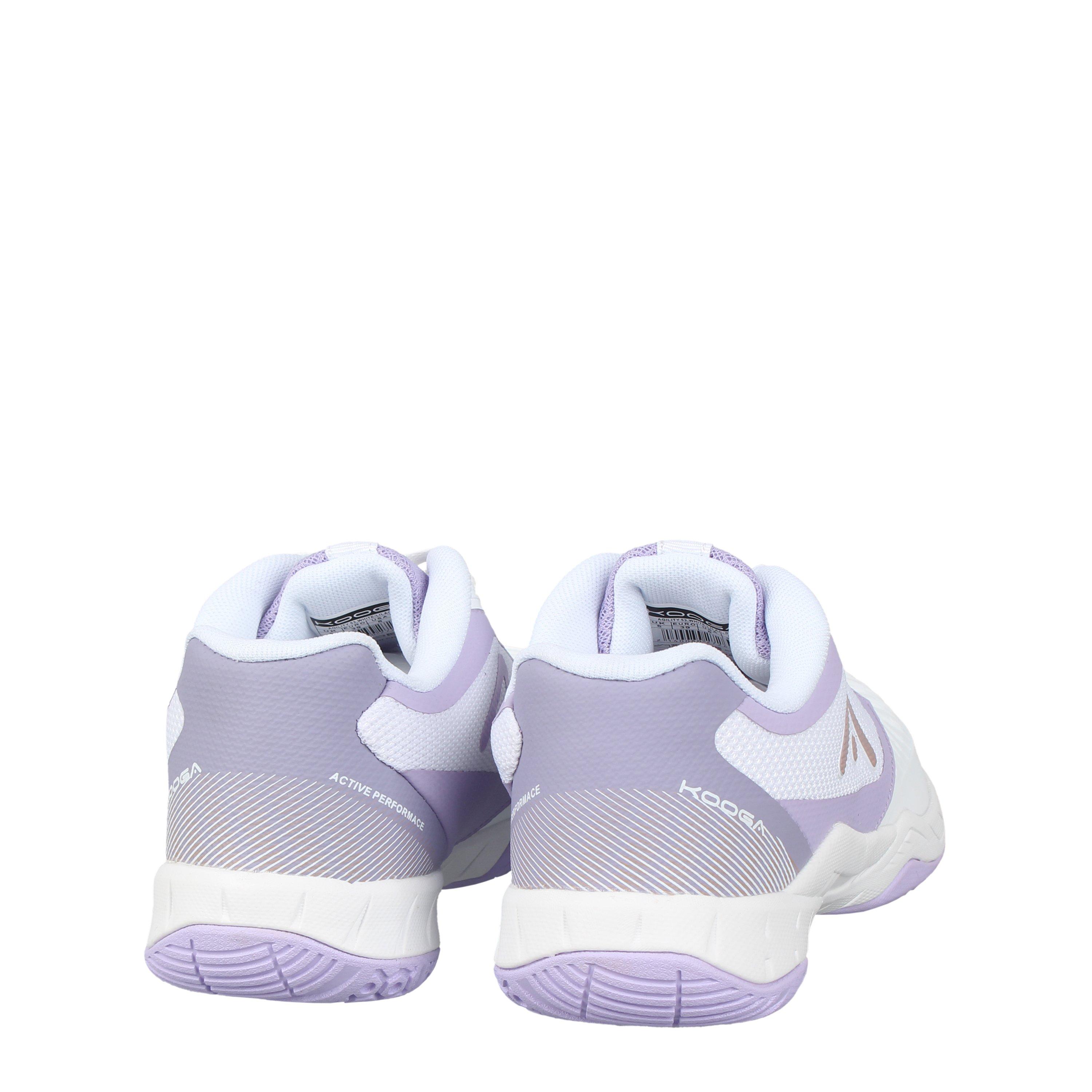 Weiß/Lila - KooGa - Agility Netball Shoes - 4