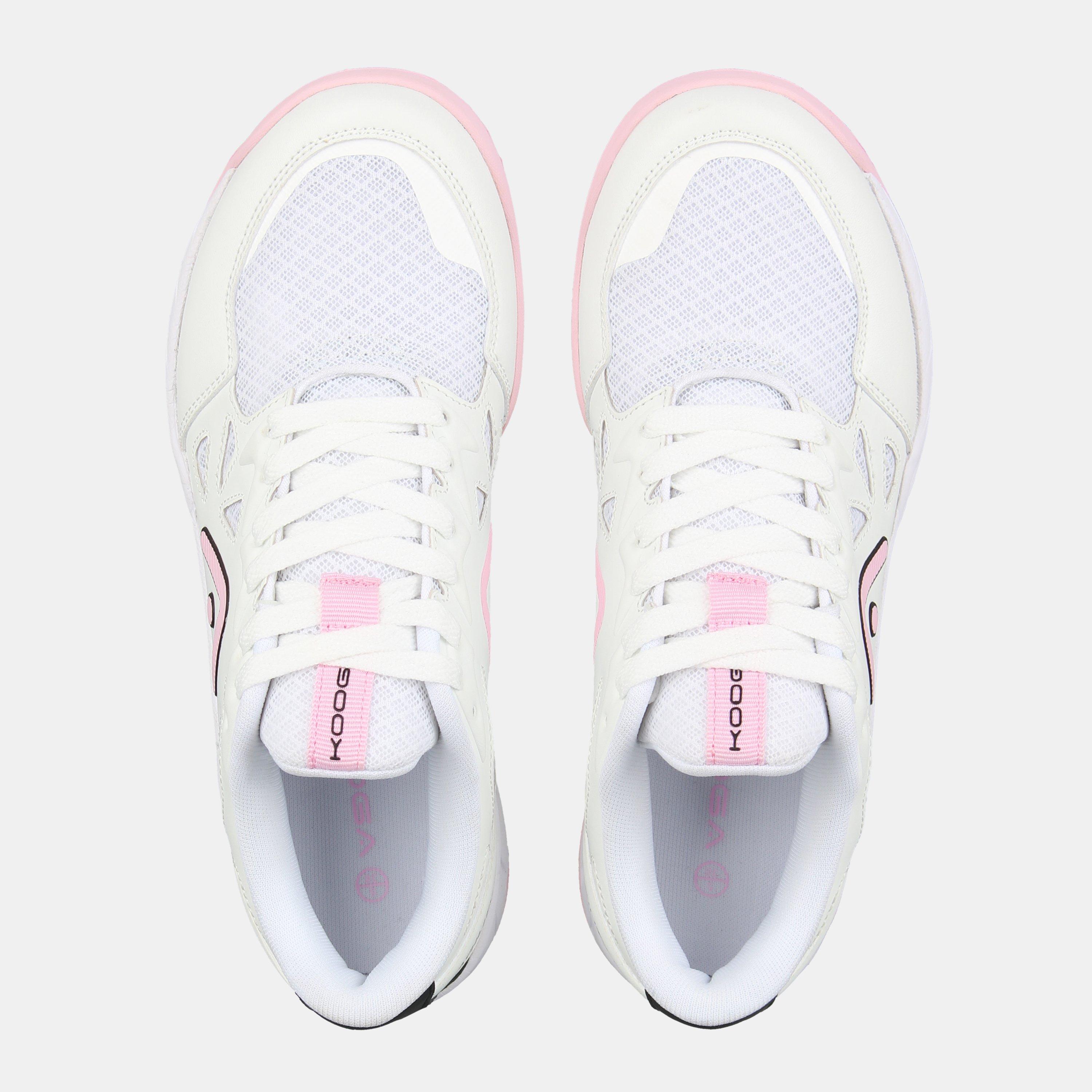 White/Pink - KooGa - Agility Netball Shoes Womens - 4