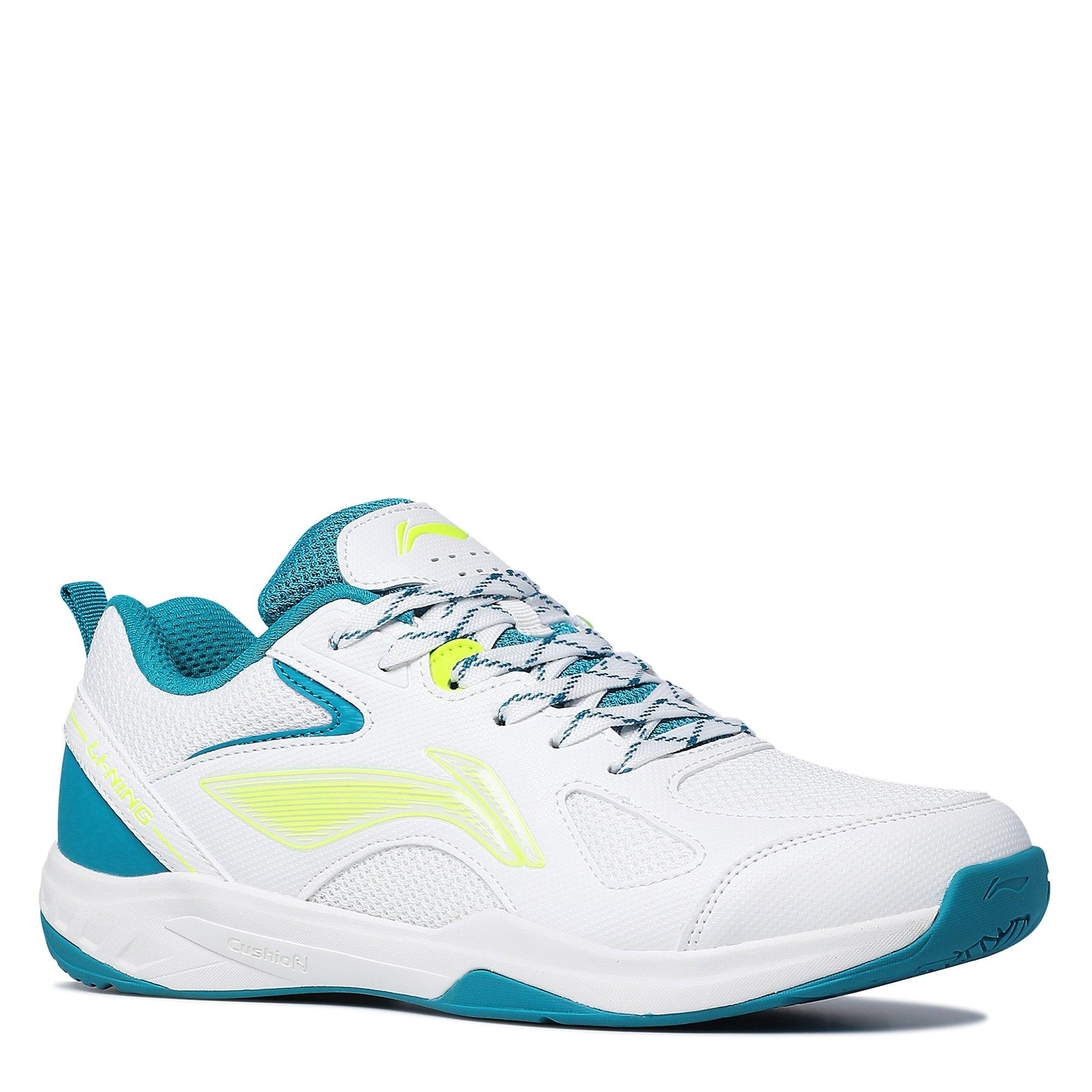WHITE/LIME/TURQ - Li Ning - Aero Speed Badminton Trainers - 4