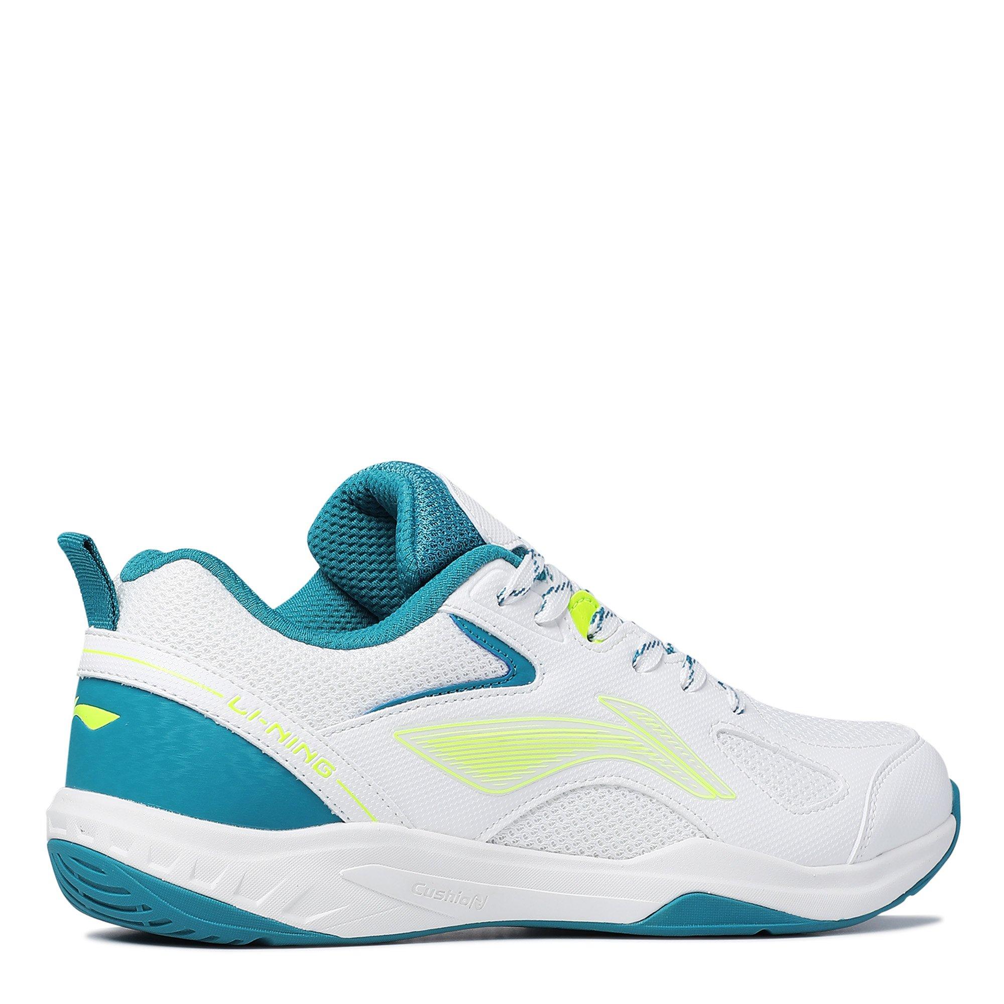 WHITE/LIME/TURQ - Li Ning - Aero Speed Badminton Trainers - 5