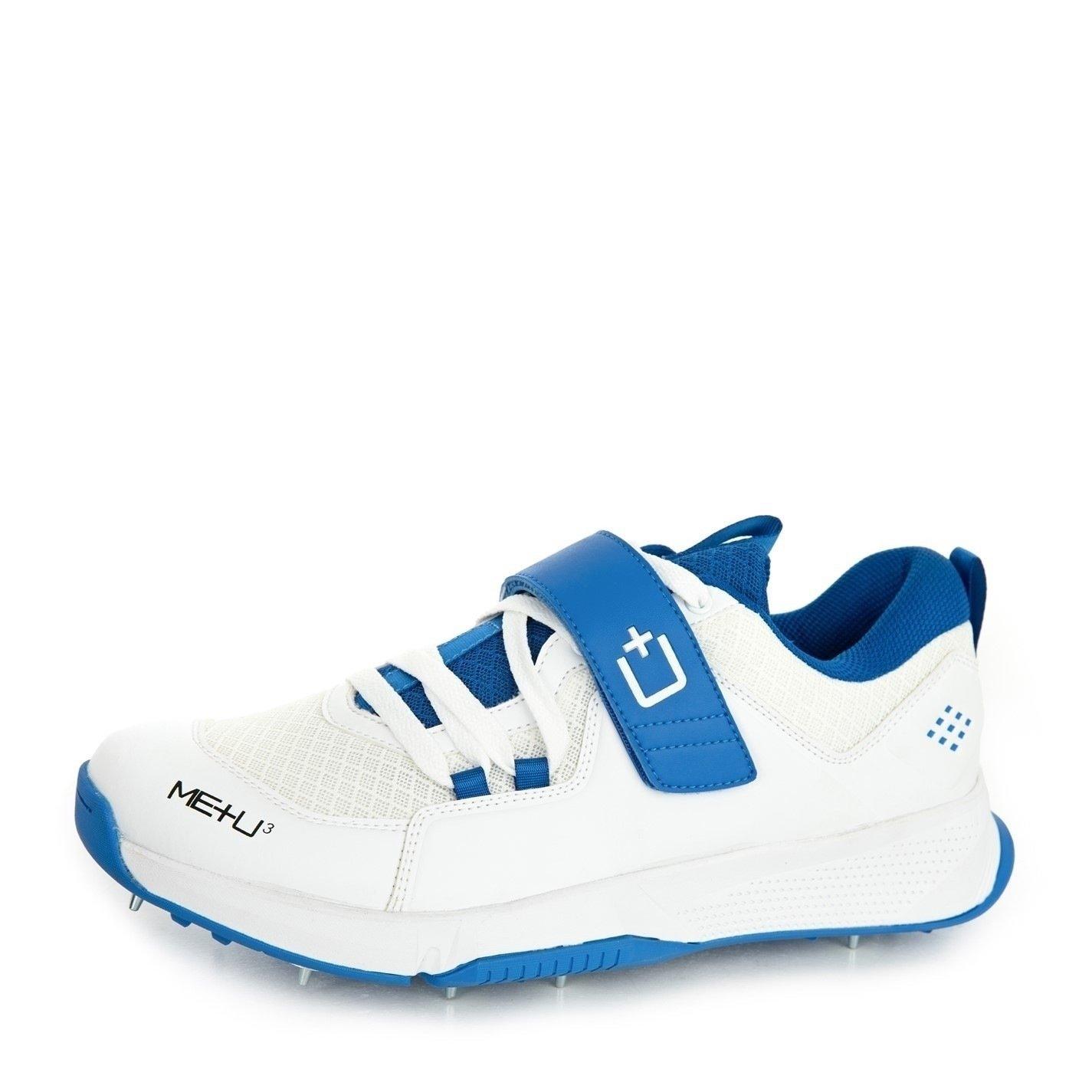 White/Blue - ME PLUS U - Cricket Spikes - 7