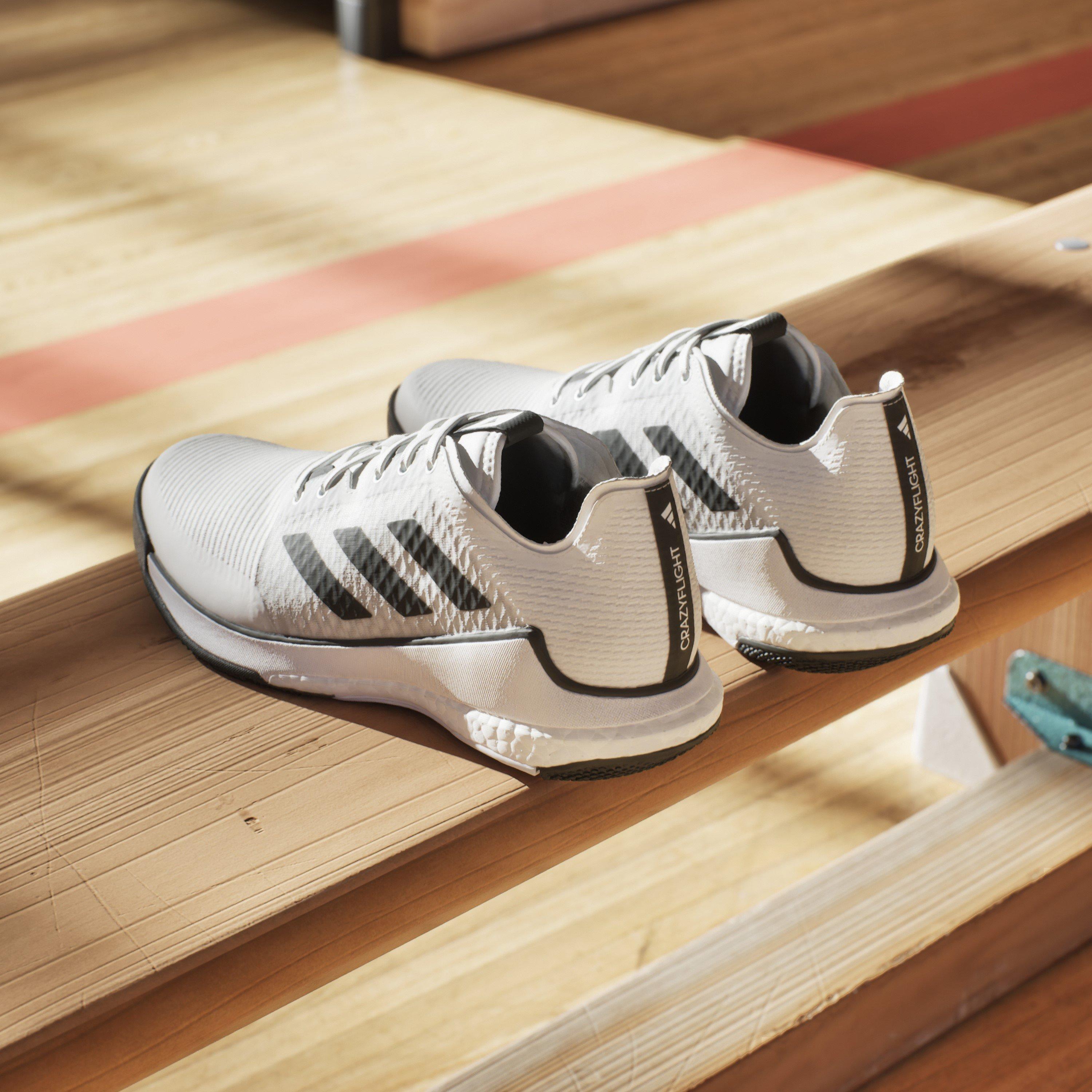 Wht/Blk/Wht - adidas - Crazyflight M Volleyball Shoes Mens - 13