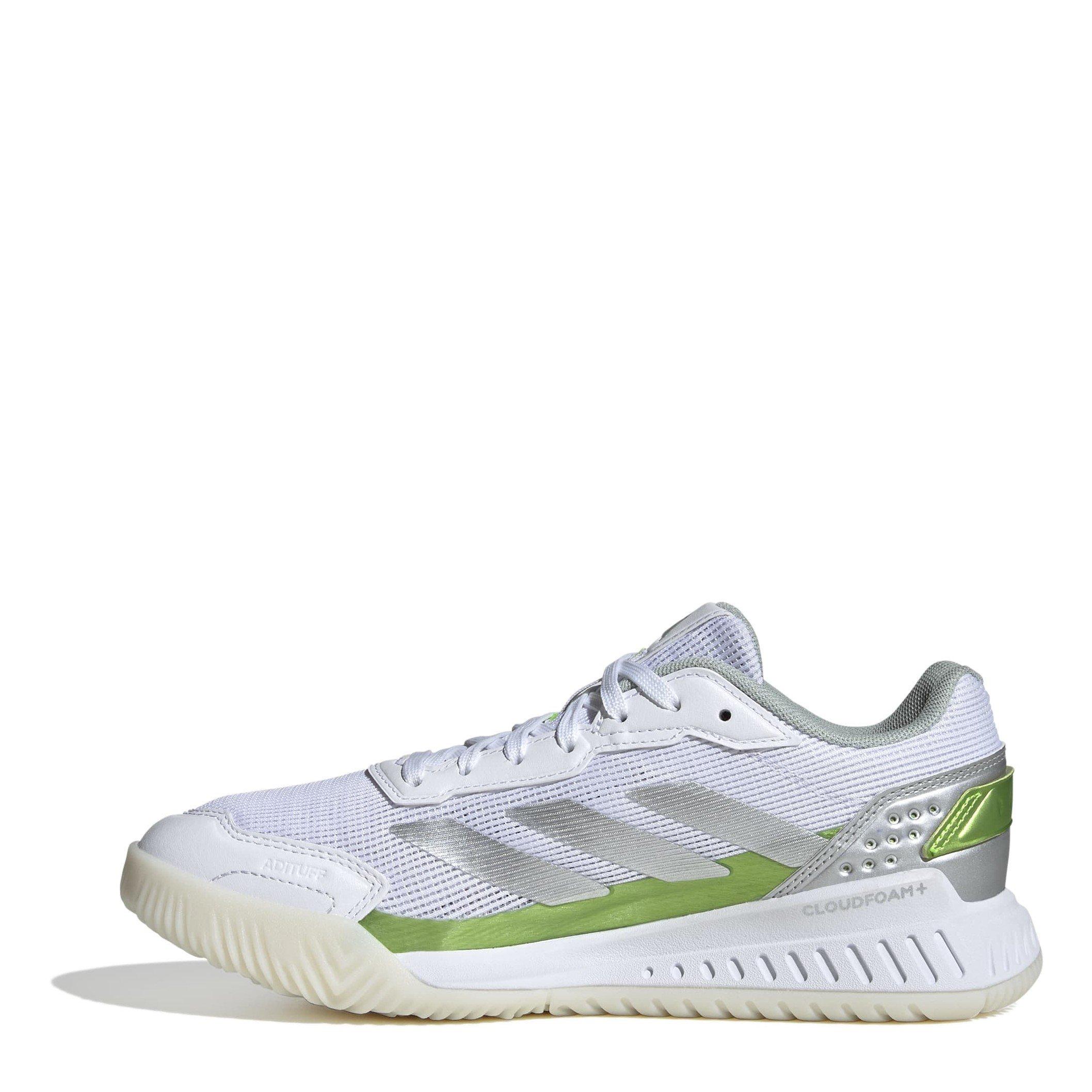 Wte/Slvr/Lemn - adidas - Courtquick Padel Shoes Womens - 2