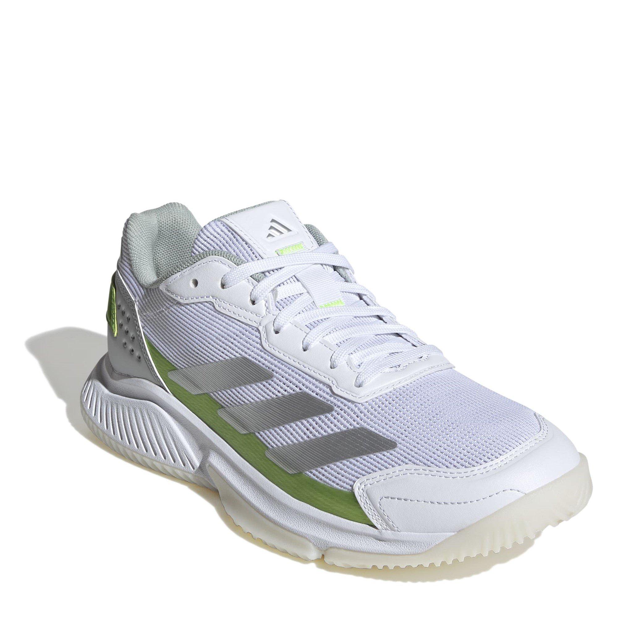 Wte/Slvr/Lemn - adidas - Courtquick Padel Shoes Womens - 3
