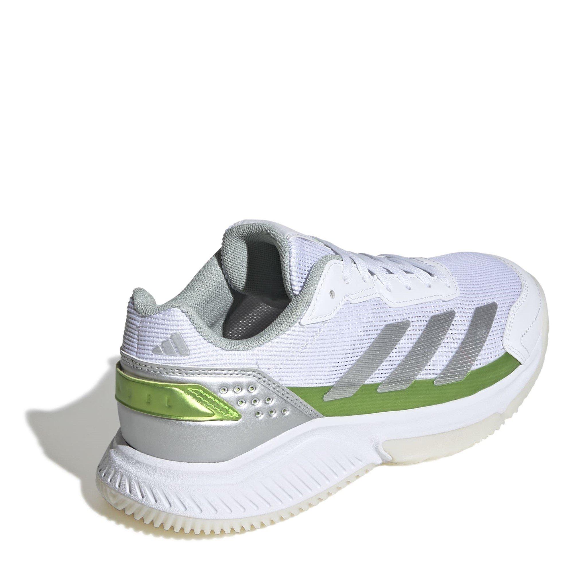 Wte/Slvr/Lemn - adidas - Courtquick Padel Shoes Womens - 4