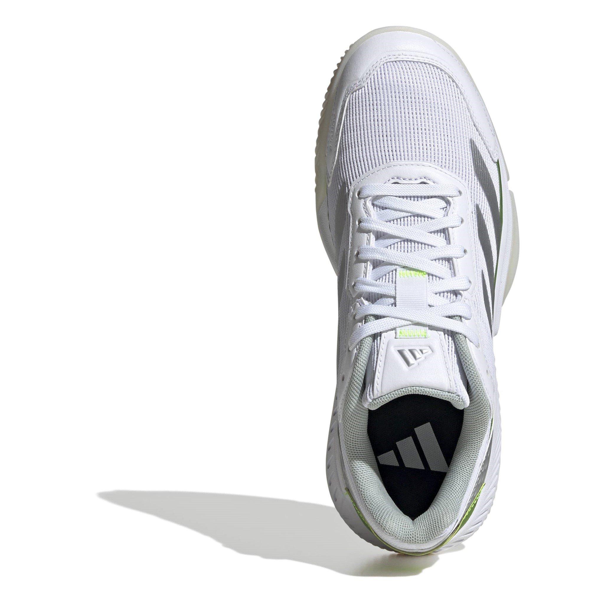 Wte/Slvr/Lemn - adidas - Courtquick Padel Shoes Womens - 5