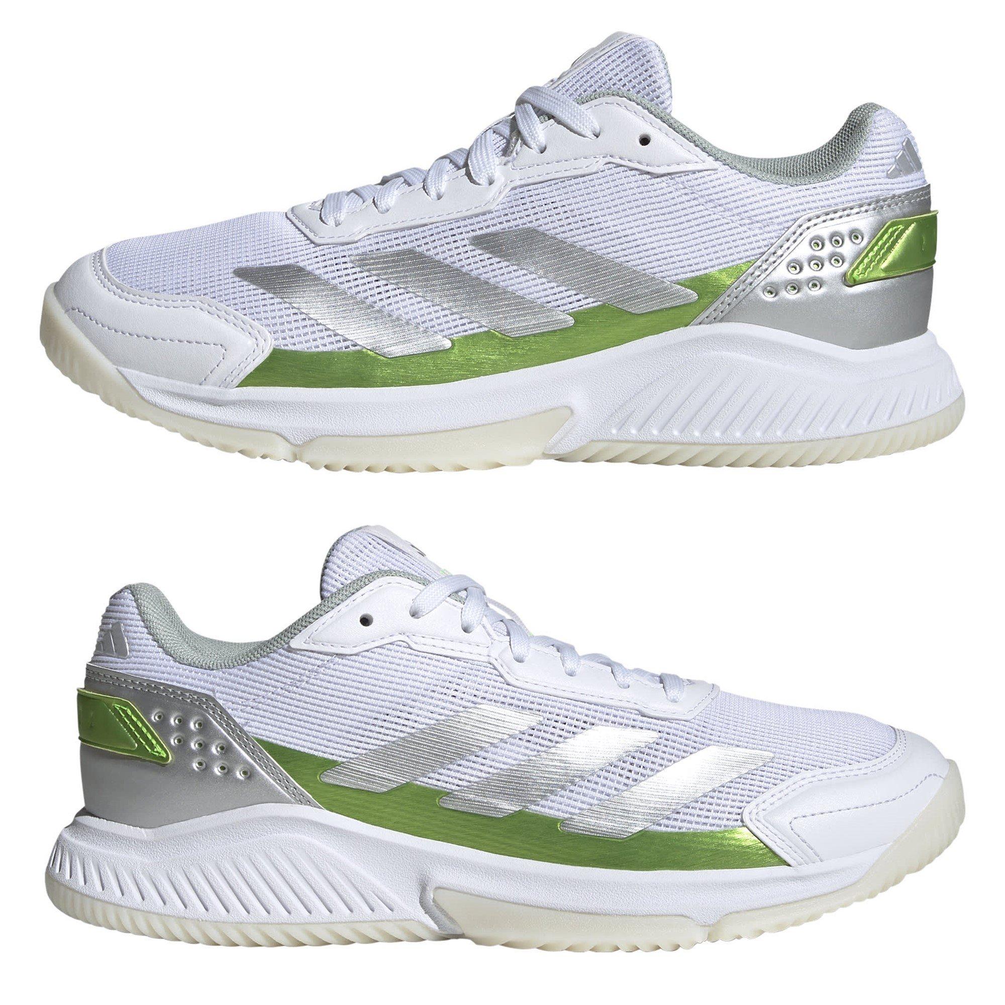 Wte/Slvr/Lemn - adidas - Courtquick Padel Shoes Womens - 9