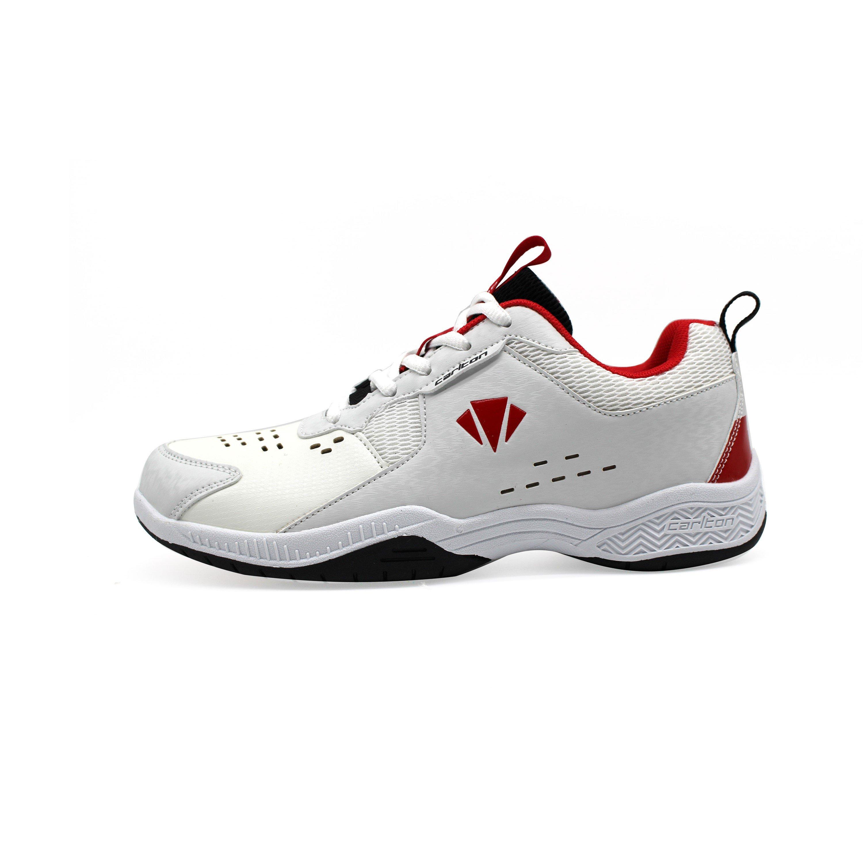 WHITE / RED - Carlton - CC-103 Court Trainers Mens - 2