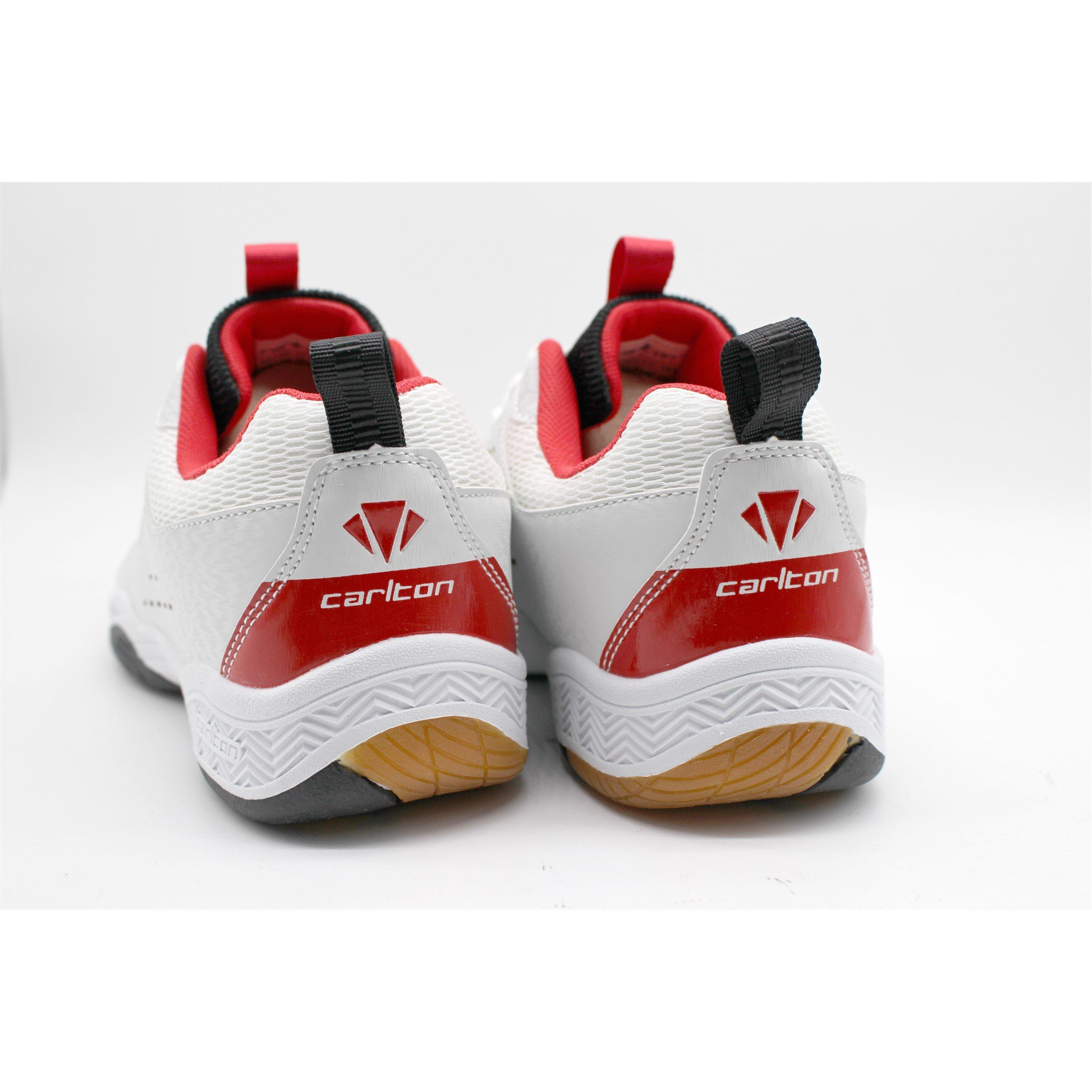 WHITE / RED - Carlton - CC-103 Court Trainers Mens - 4