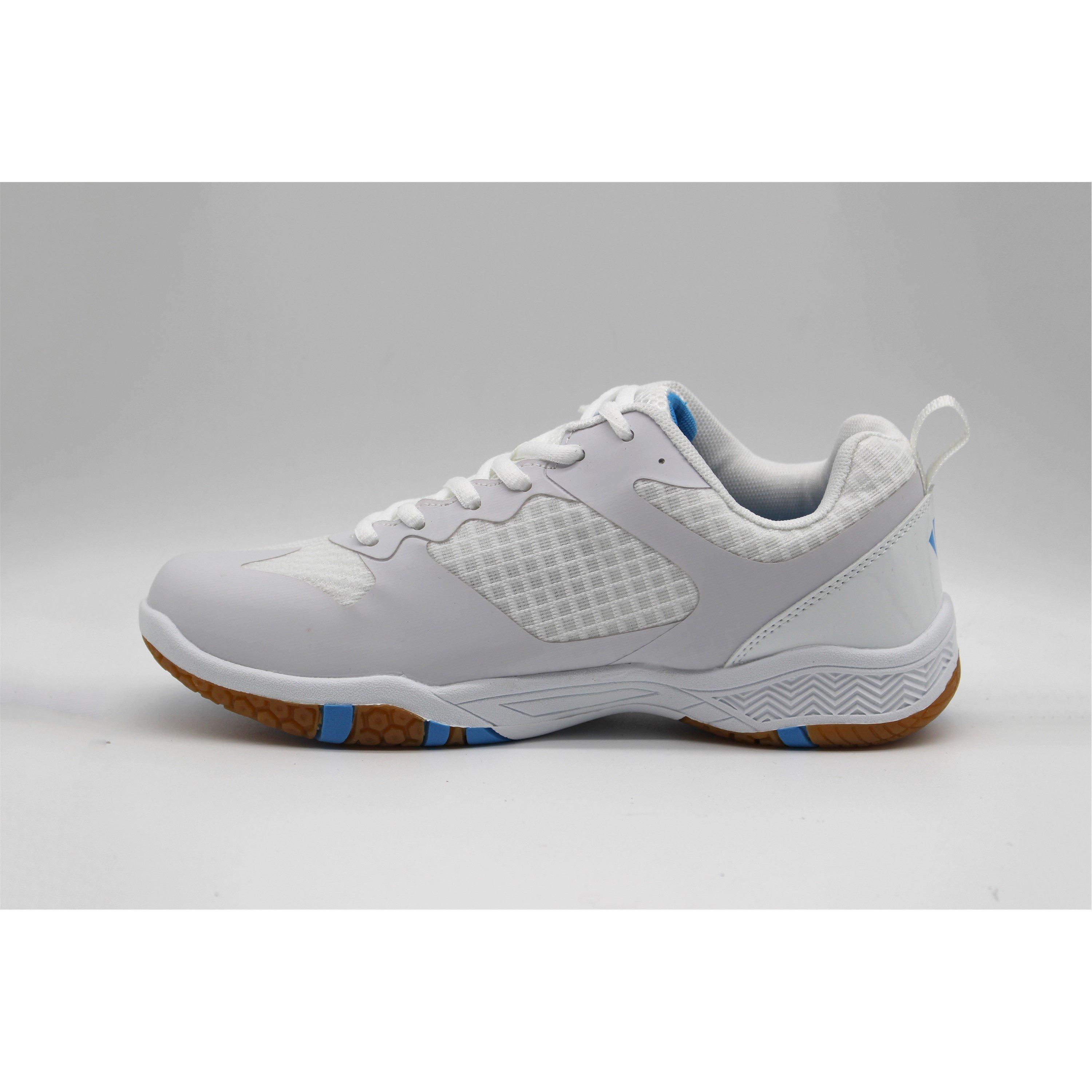 WHITE - Carlton - Men's Indoor Engineered Mesh Lace Up Badminton Trainers - 2