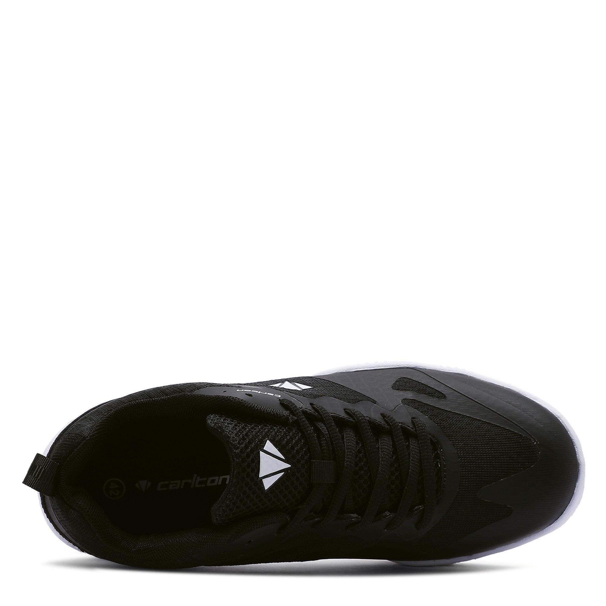 BLACK - Carlton - Indoor Engineered Mesh Lace Up Badminton Trainers - 3