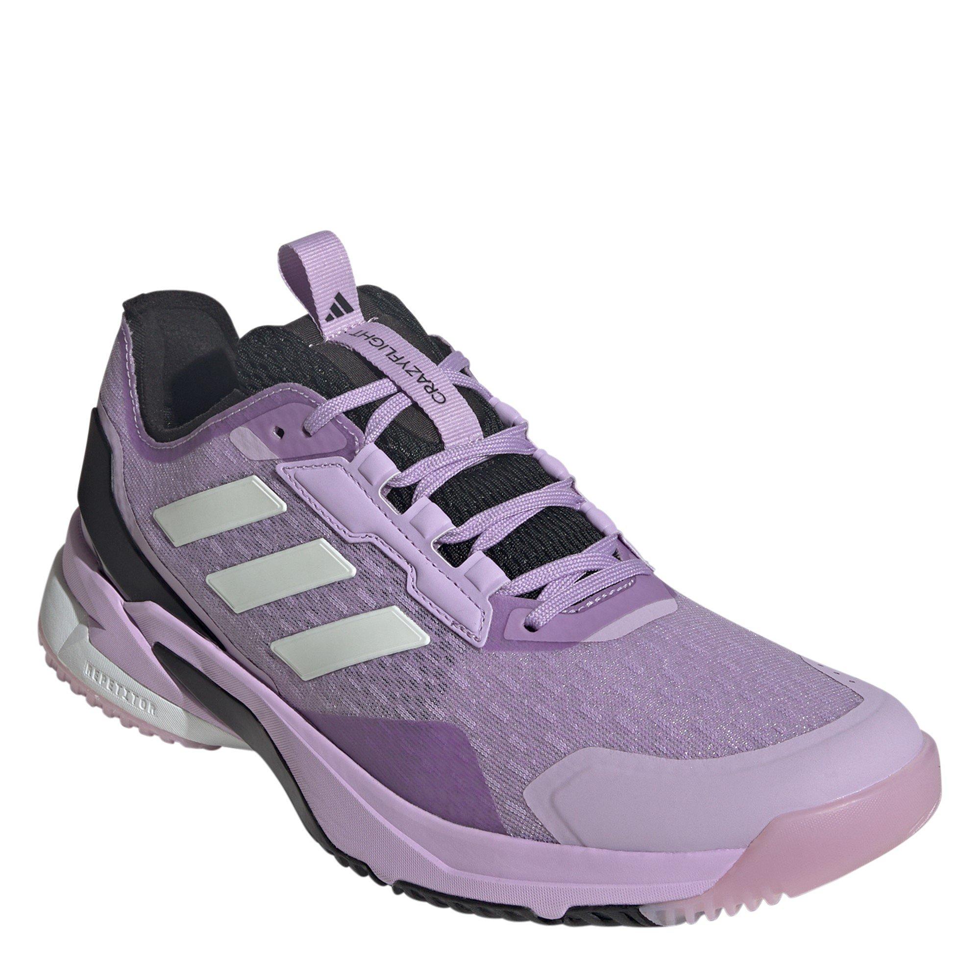 Plum/Met/Blk - adidas - Crazyflight 6 Indoor Shoes Womens - 3