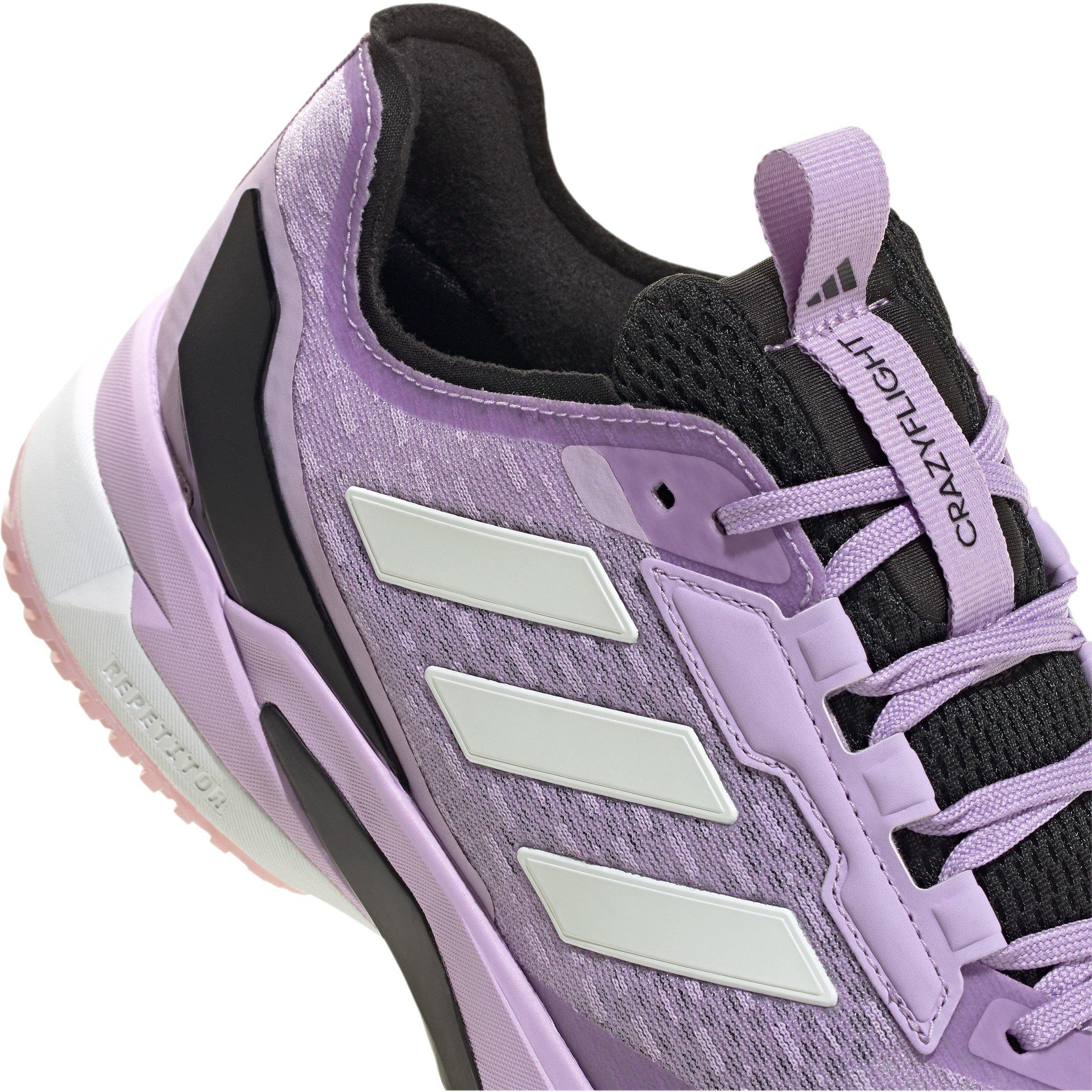 Plum/Met/Blk - adidas - Crazyflight 6 Indoor Shoes Womens - 7