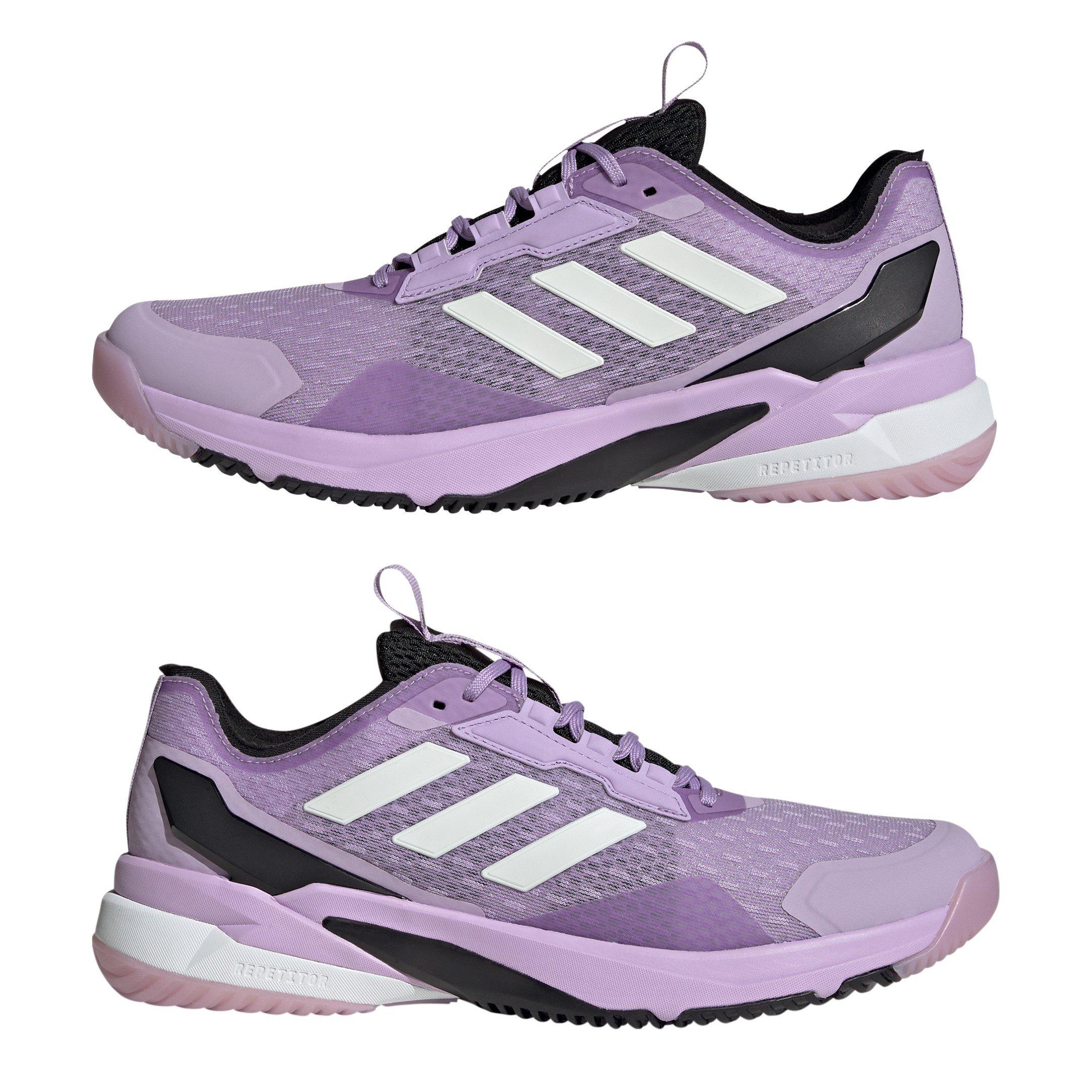 Plum/Met/Blk - adidas - Crazyflight 6 Indoor Shoes Womens - 9