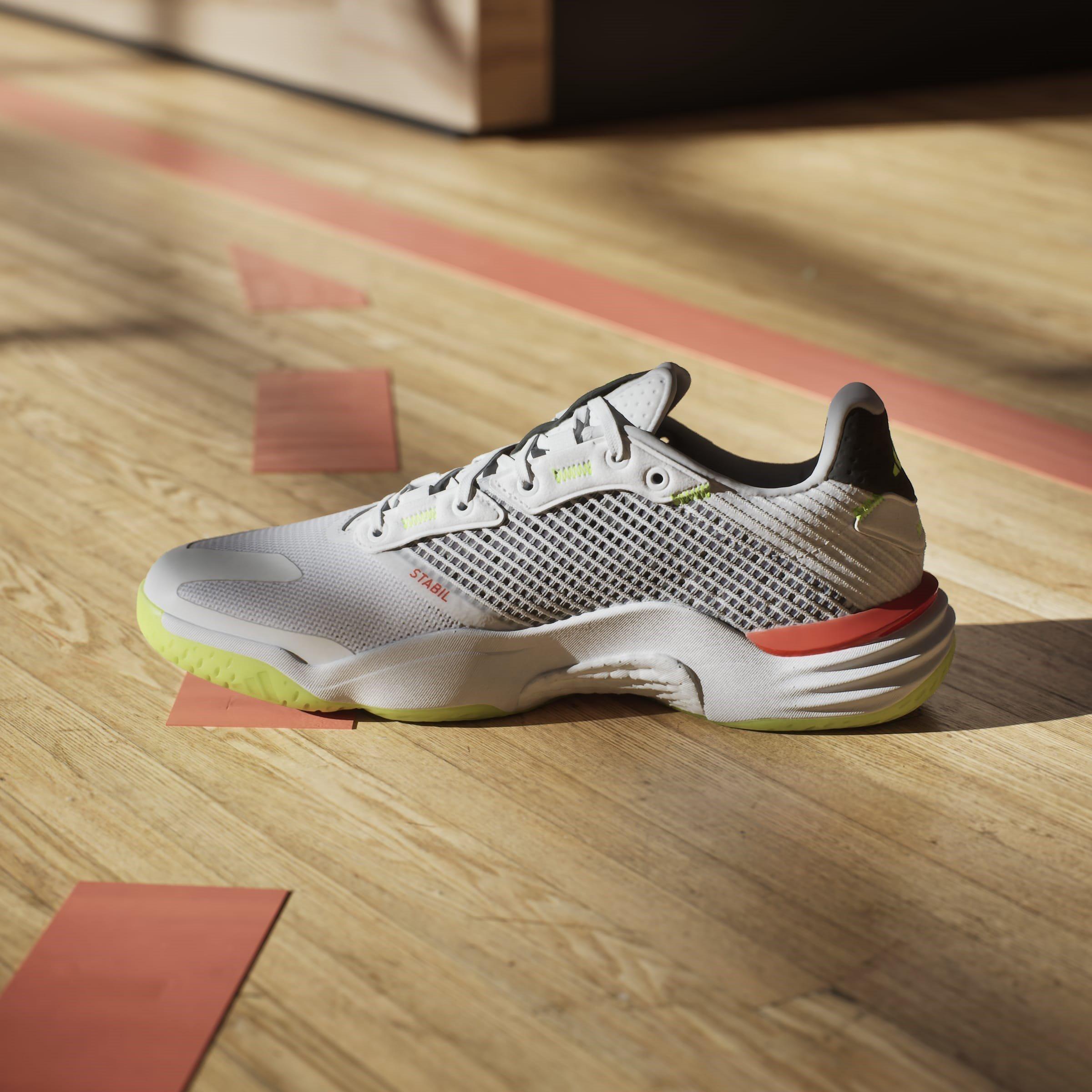 Wht/Arra/Plm - adidas - Stabil 16 Indoor Shoes Mens - 14