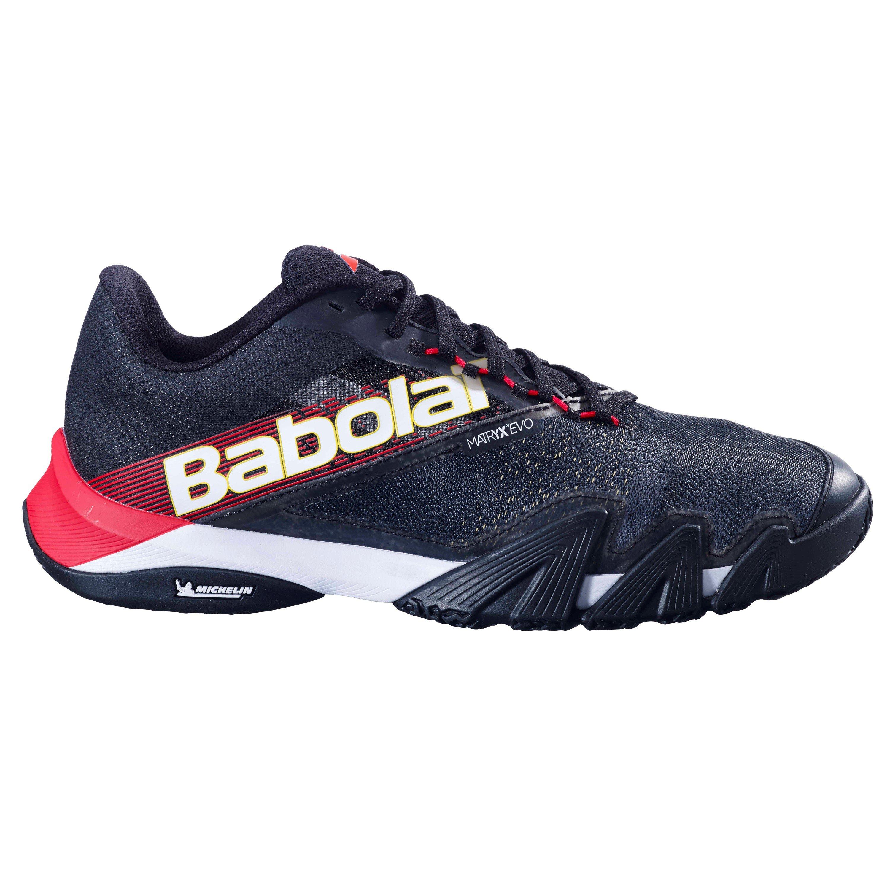 Black/Red - Babolat - Men's Jet Padel Trainers - 1