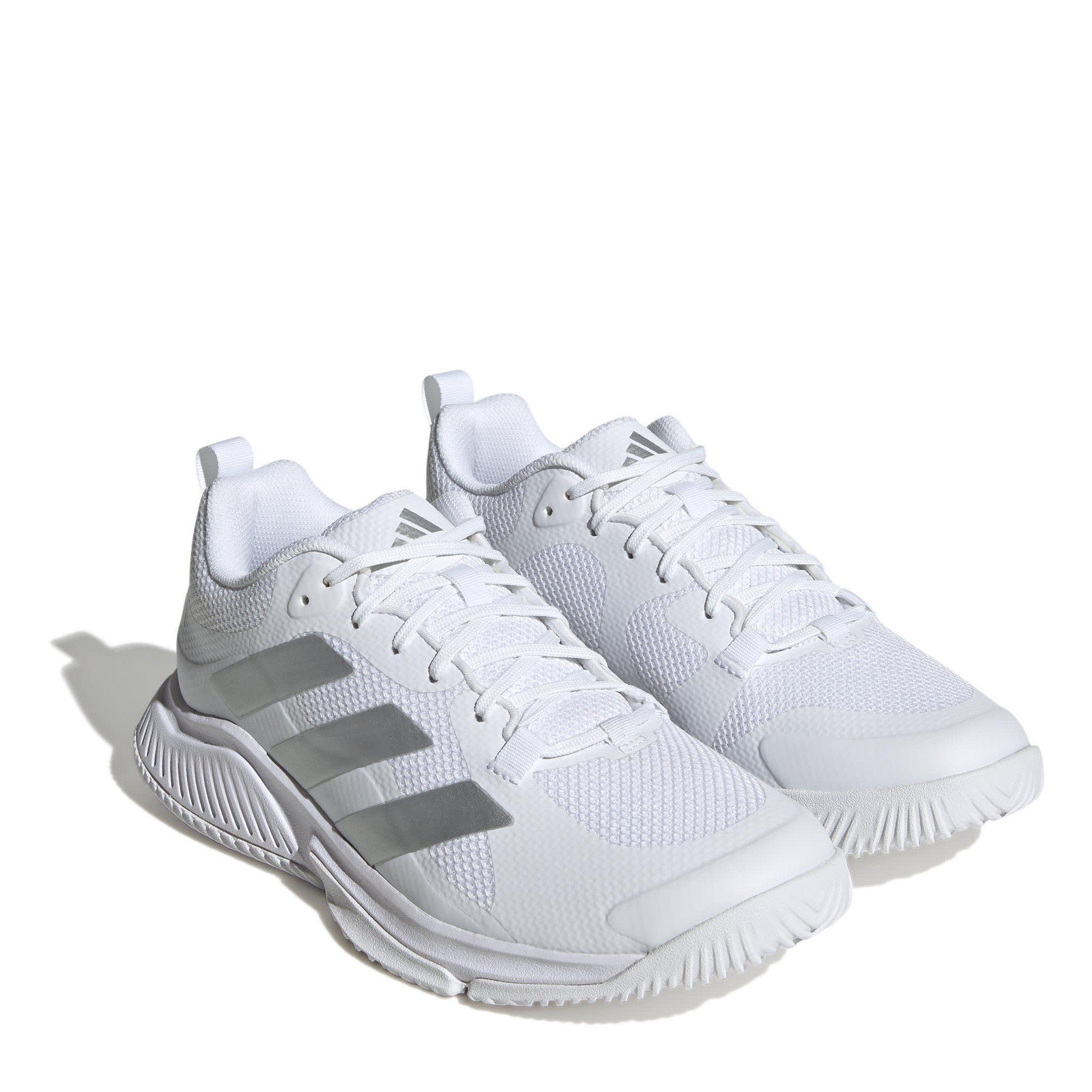 White/Silver - adidas - Court Team Bounce 2.0 Shoes Womens - 3