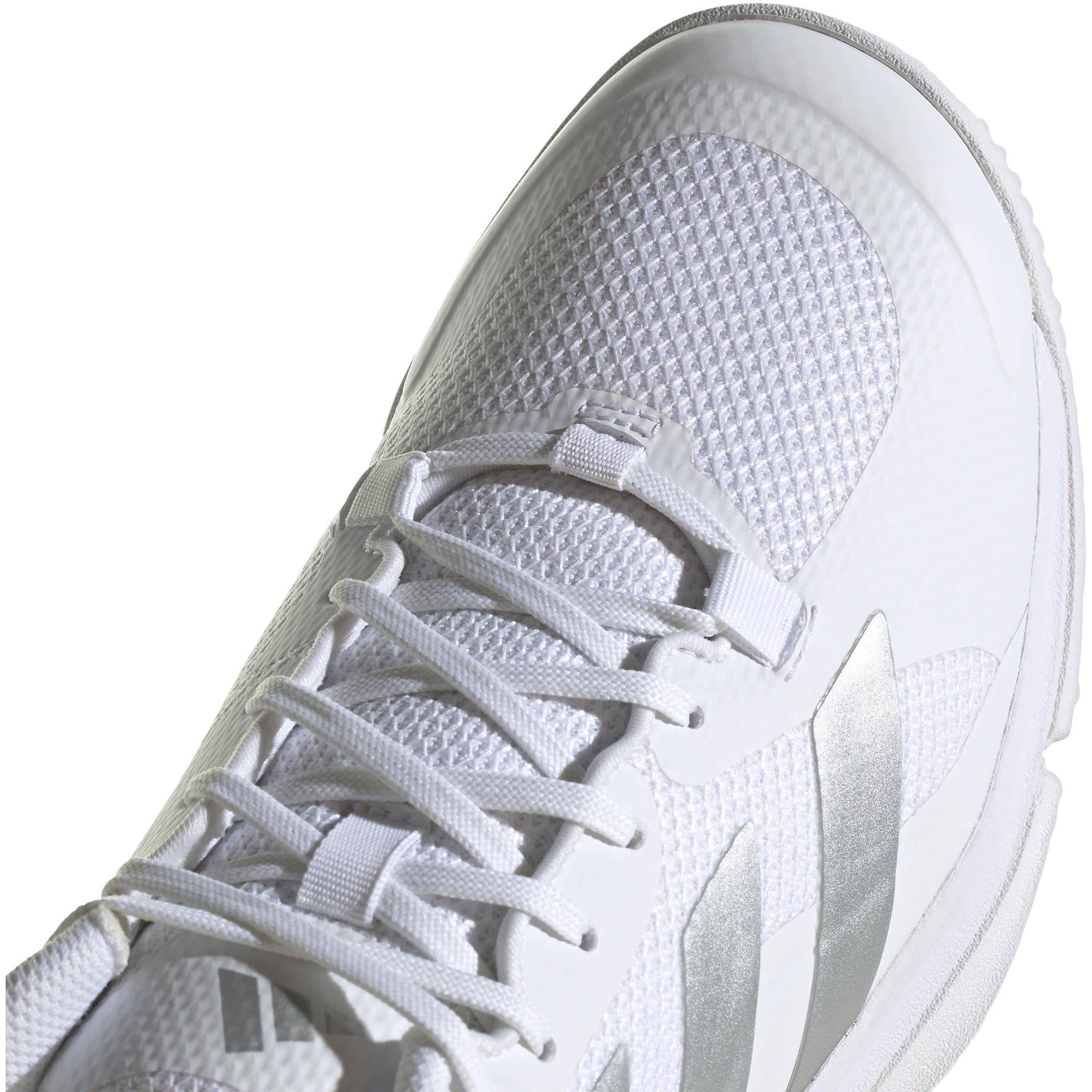 White/Silver - adidas - Court Team Bounce 2.0 Shoes Womens - 9