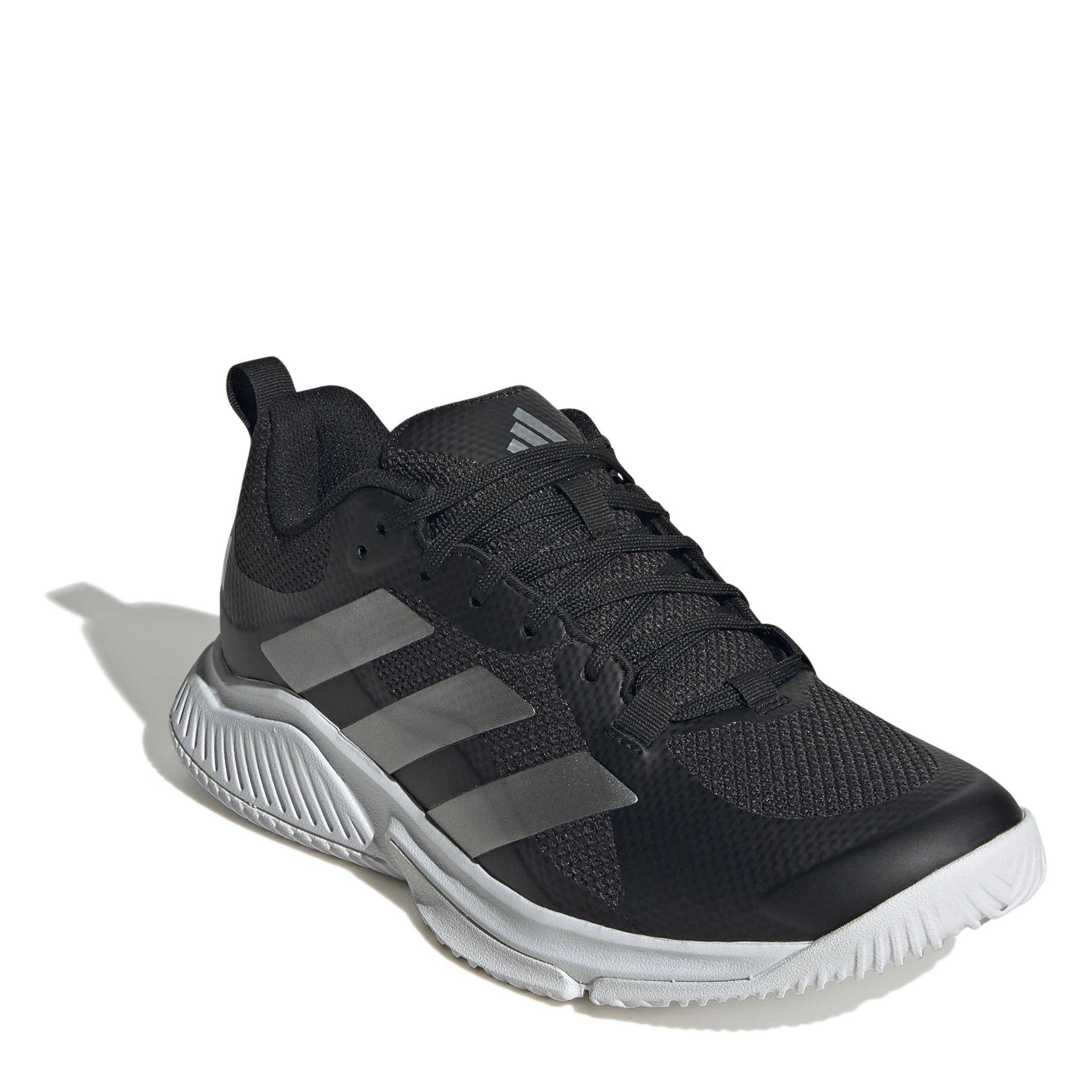 Core Black - adidas - Court Team Bounce 2.0 Shoes Womens - 3