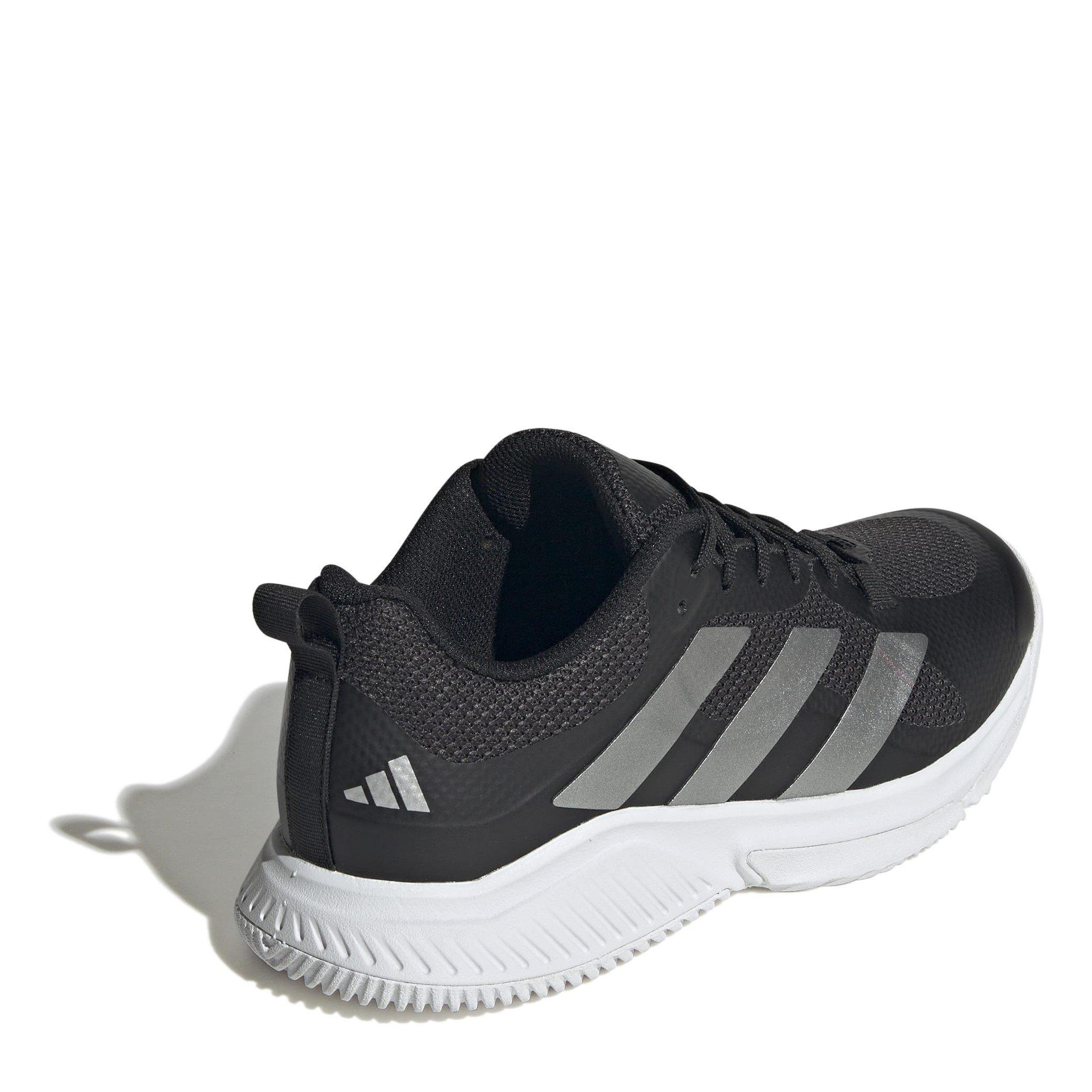 Core Black - adidas - Court Team Bounce 2.0 Shoes Womens - 4