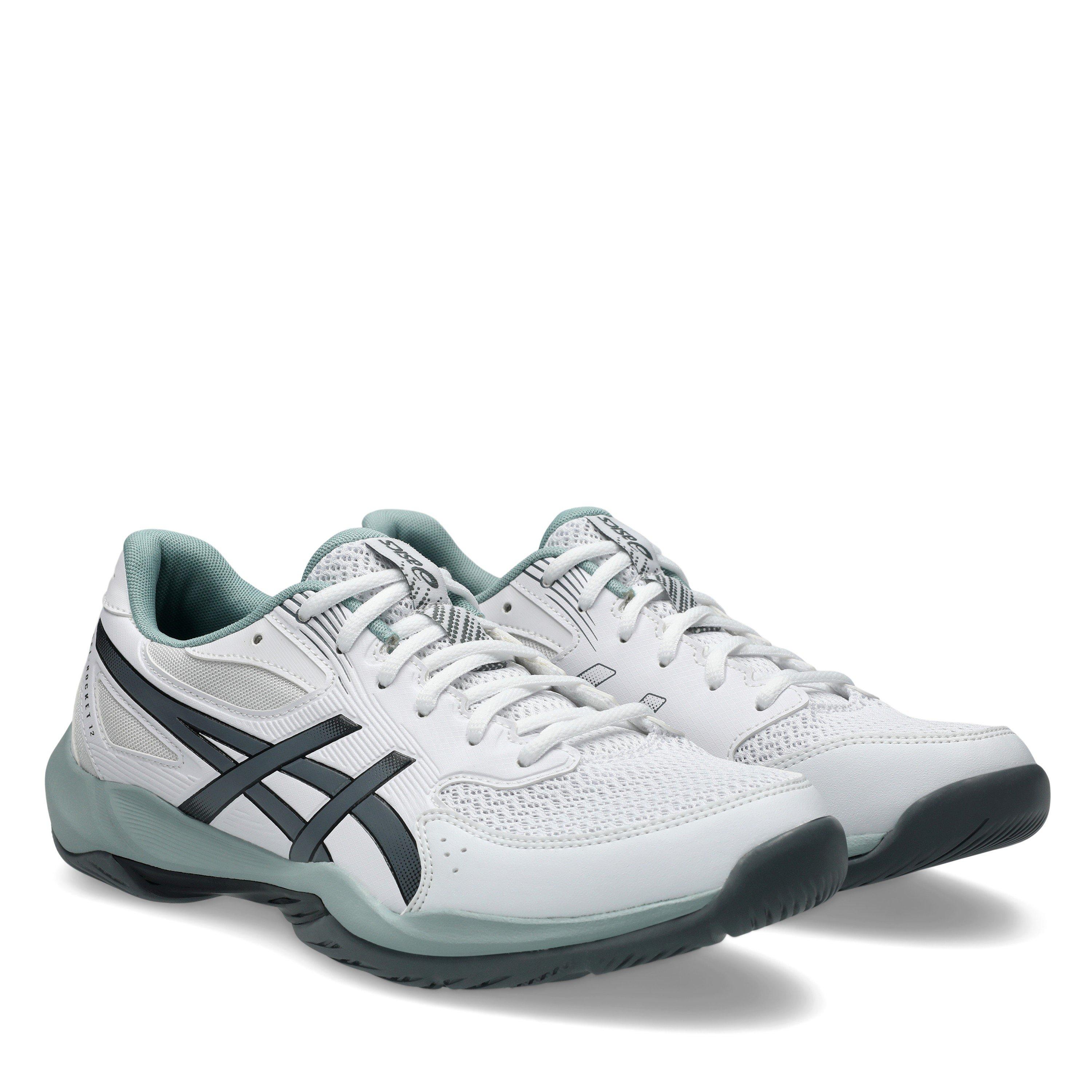 Bijela/Čelik - Asics - Asics Gel-Rocket 12 Handball Trainers Mens - 4