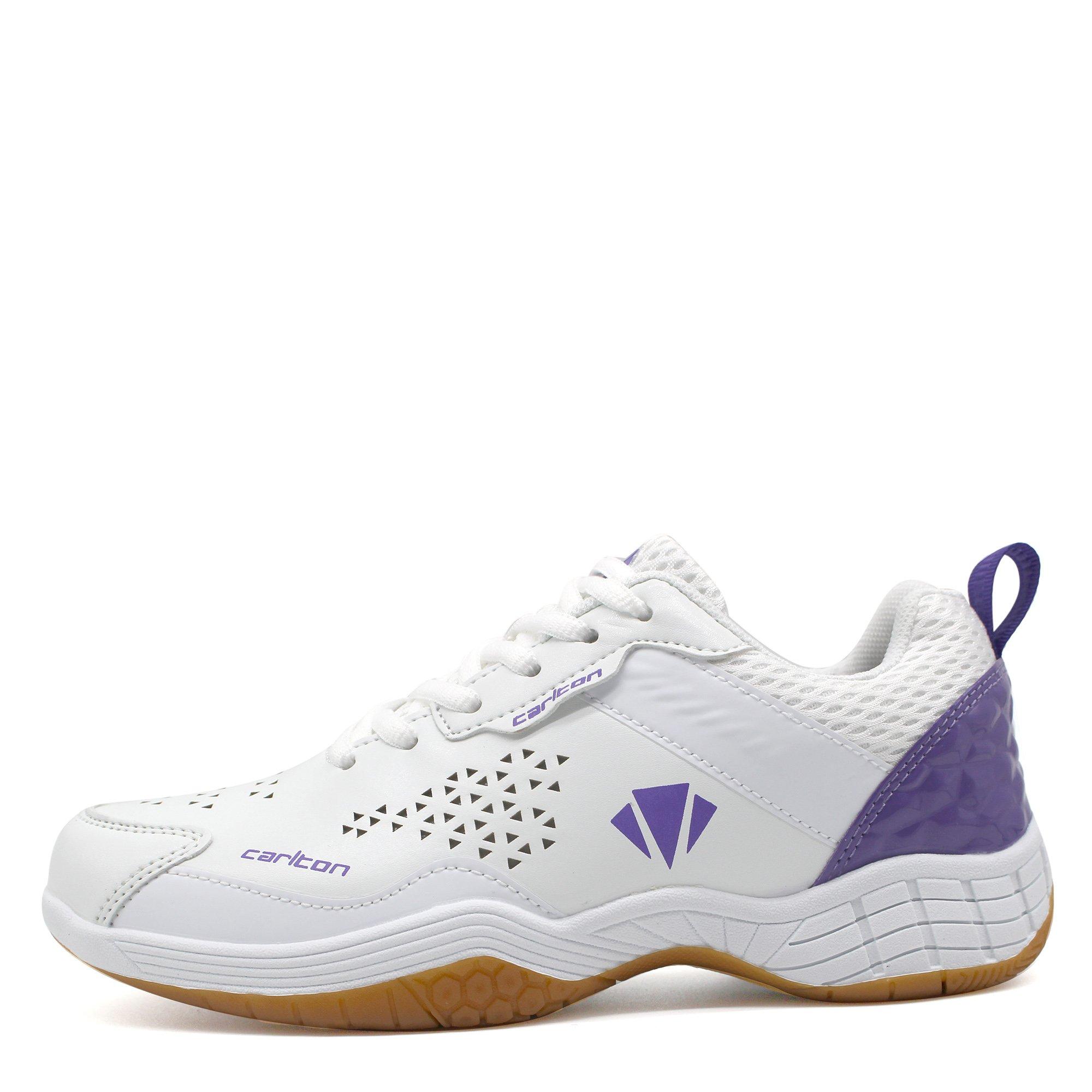WHITE / PURPLE - Carlton - CC-104W Badminton Trainers Womens - 2