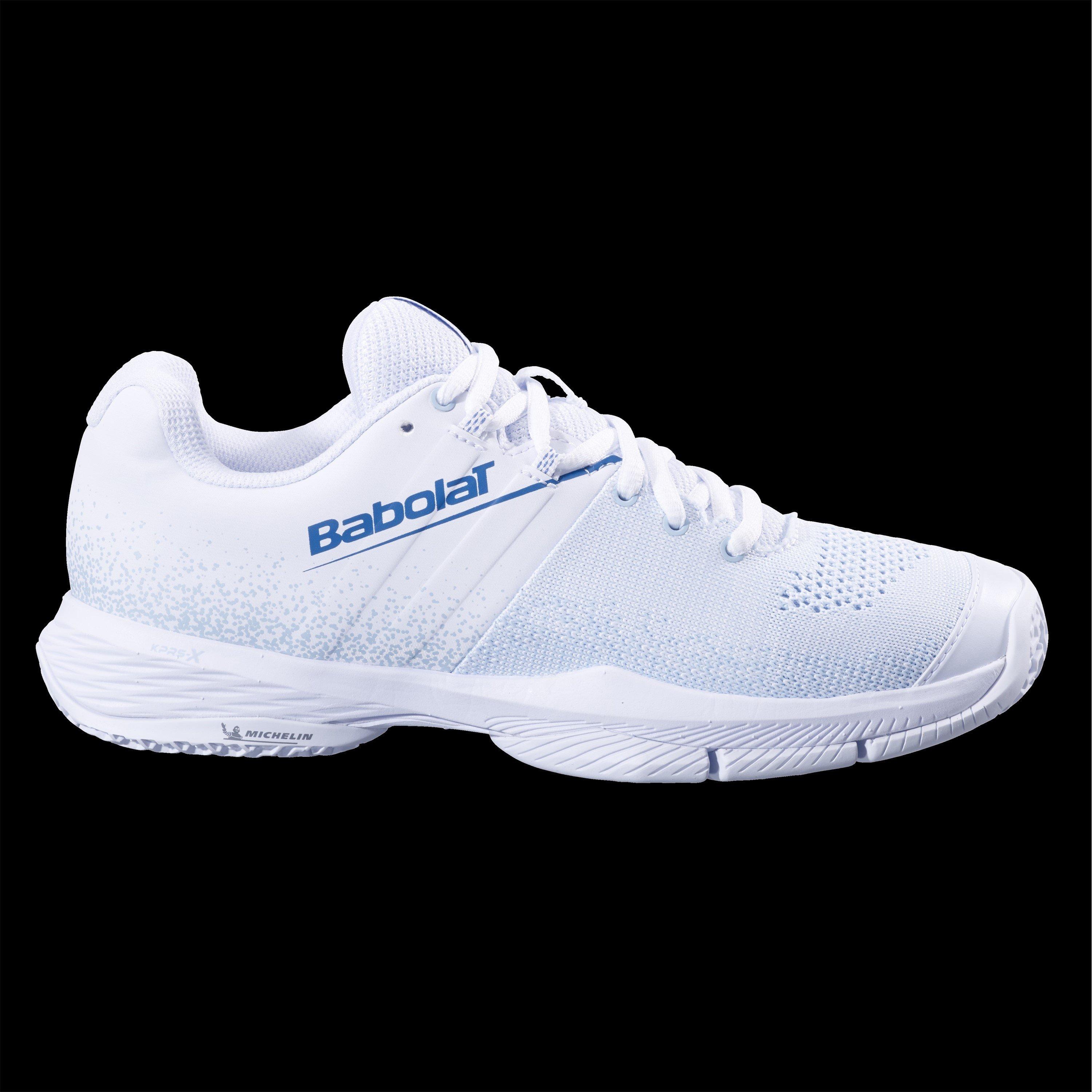 White/Cool Blue - Babolat - Women's Sensa Padel Trainers - 1
