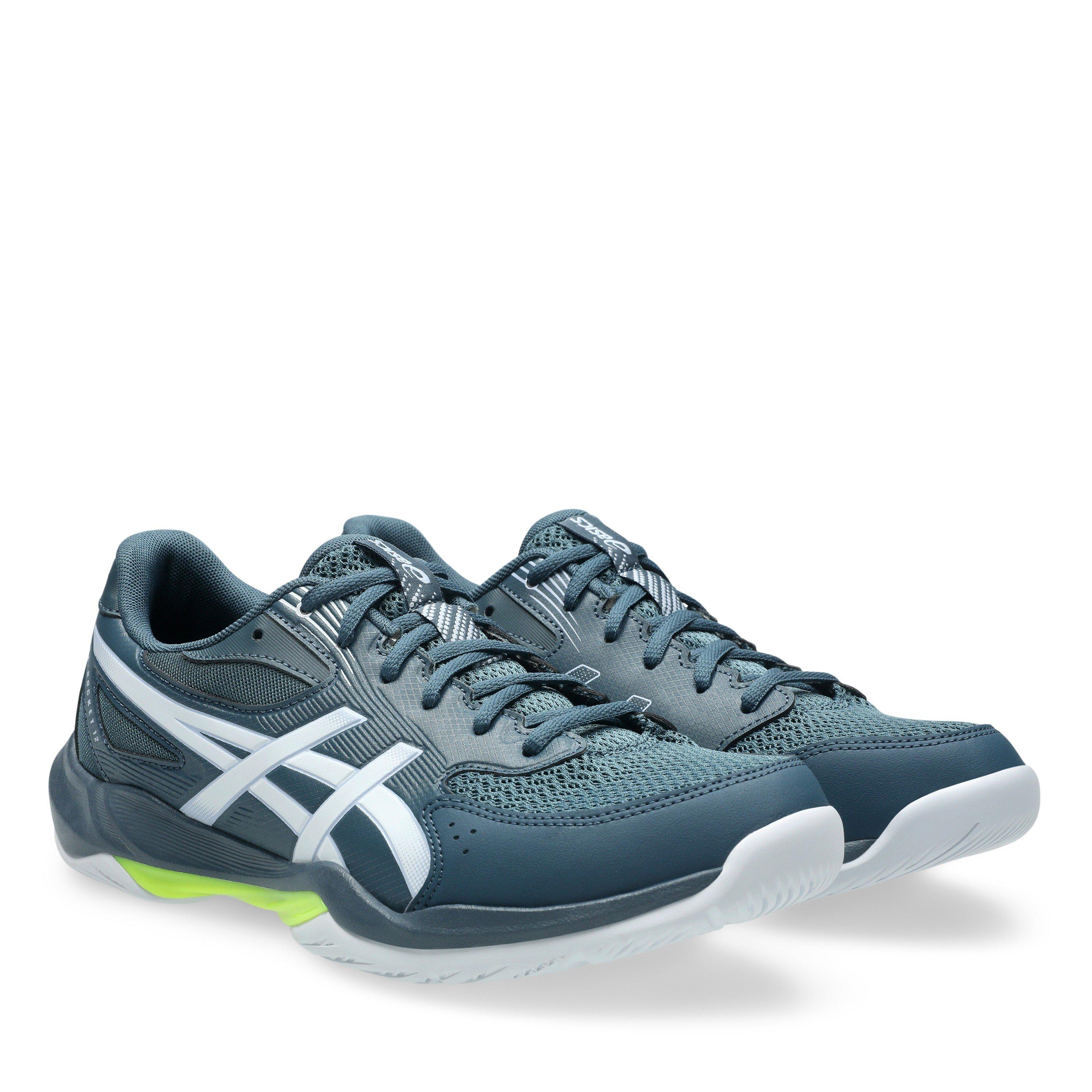 Indigo/Blanc - Asics - Men's Rocket 12 Handball Trainers - 4