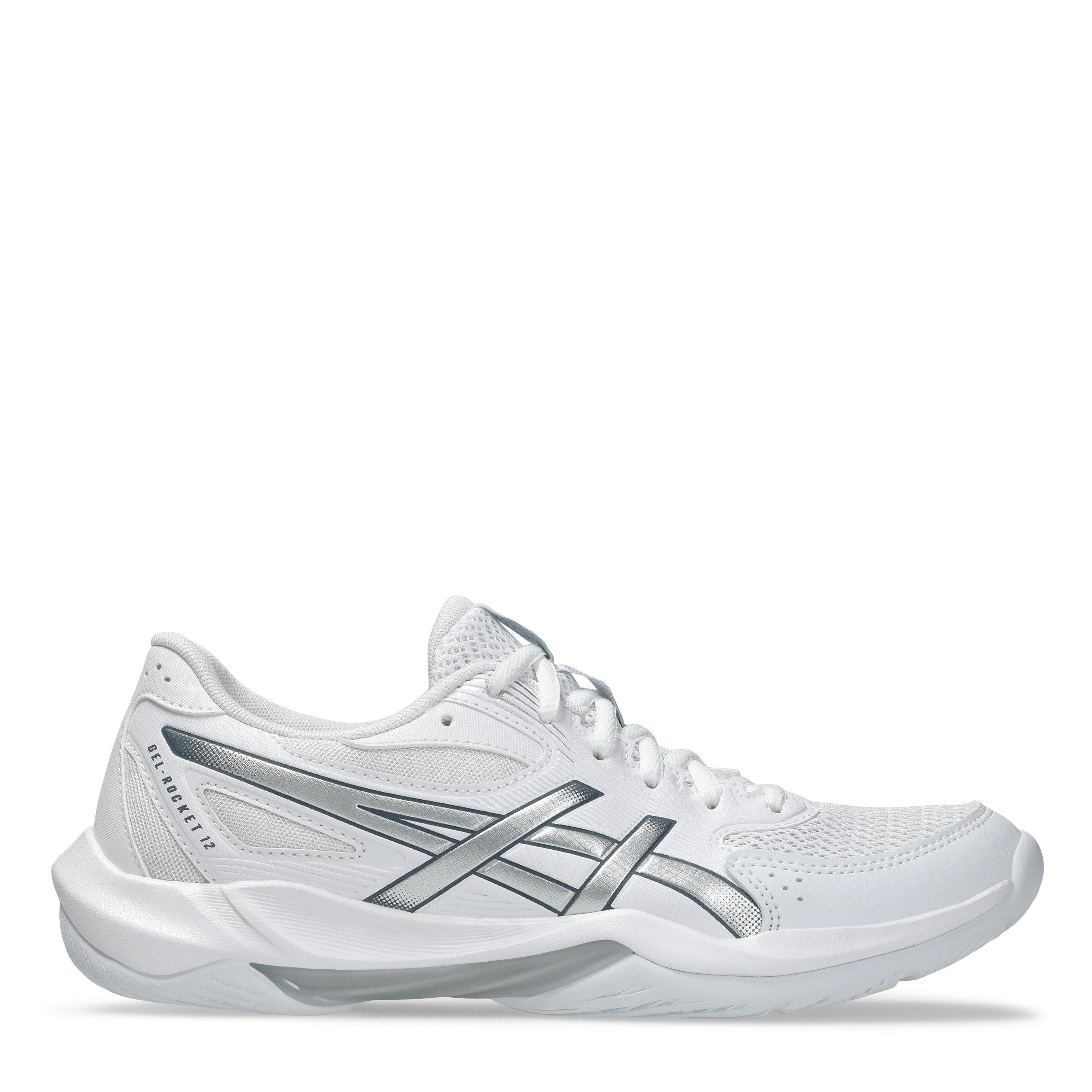 White/Siler - Asics - Gel-Rocket 12 Netball Shoes Womens - 1