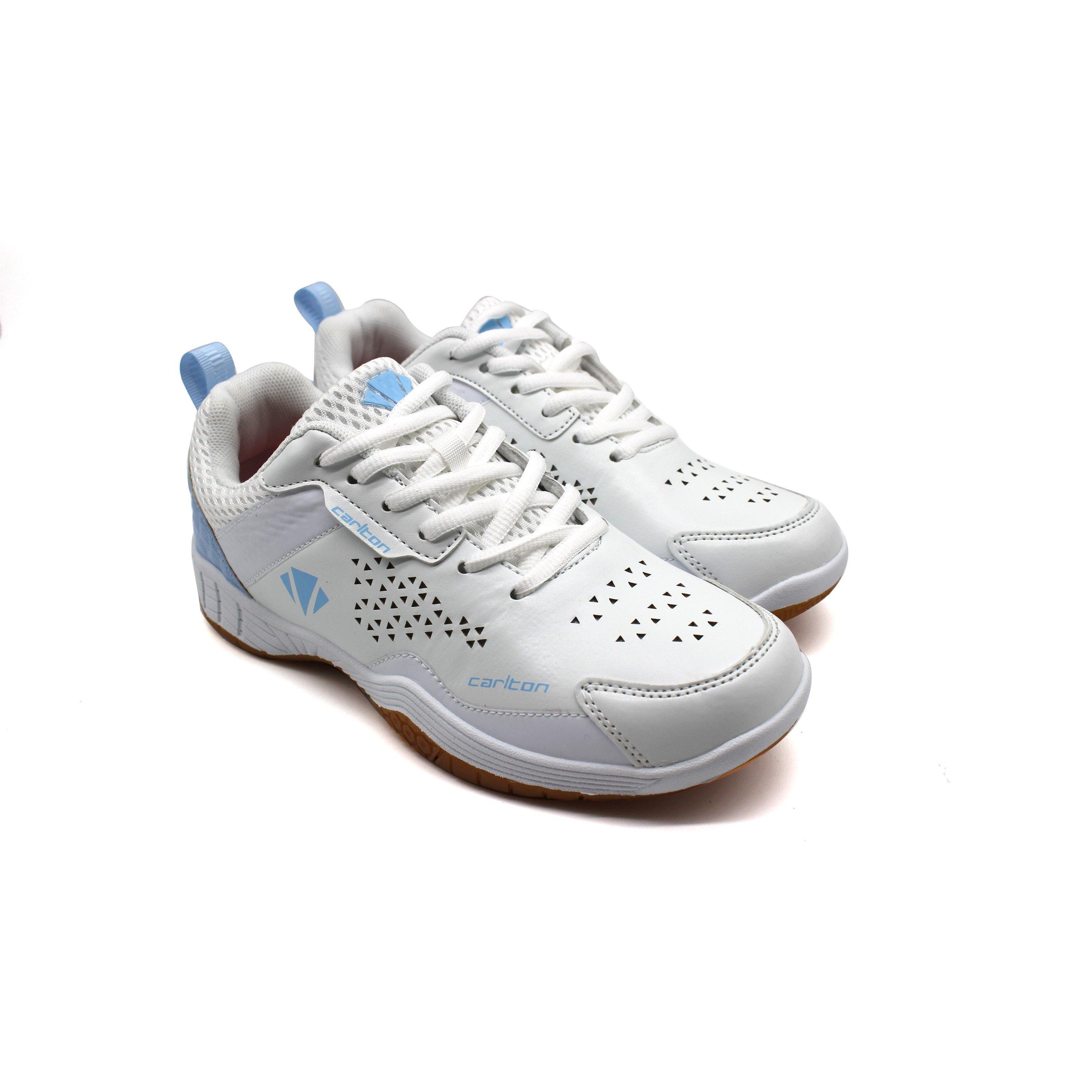 WHITE / BLUE - Carlton - CC Badminton Trainers Womens - 4
