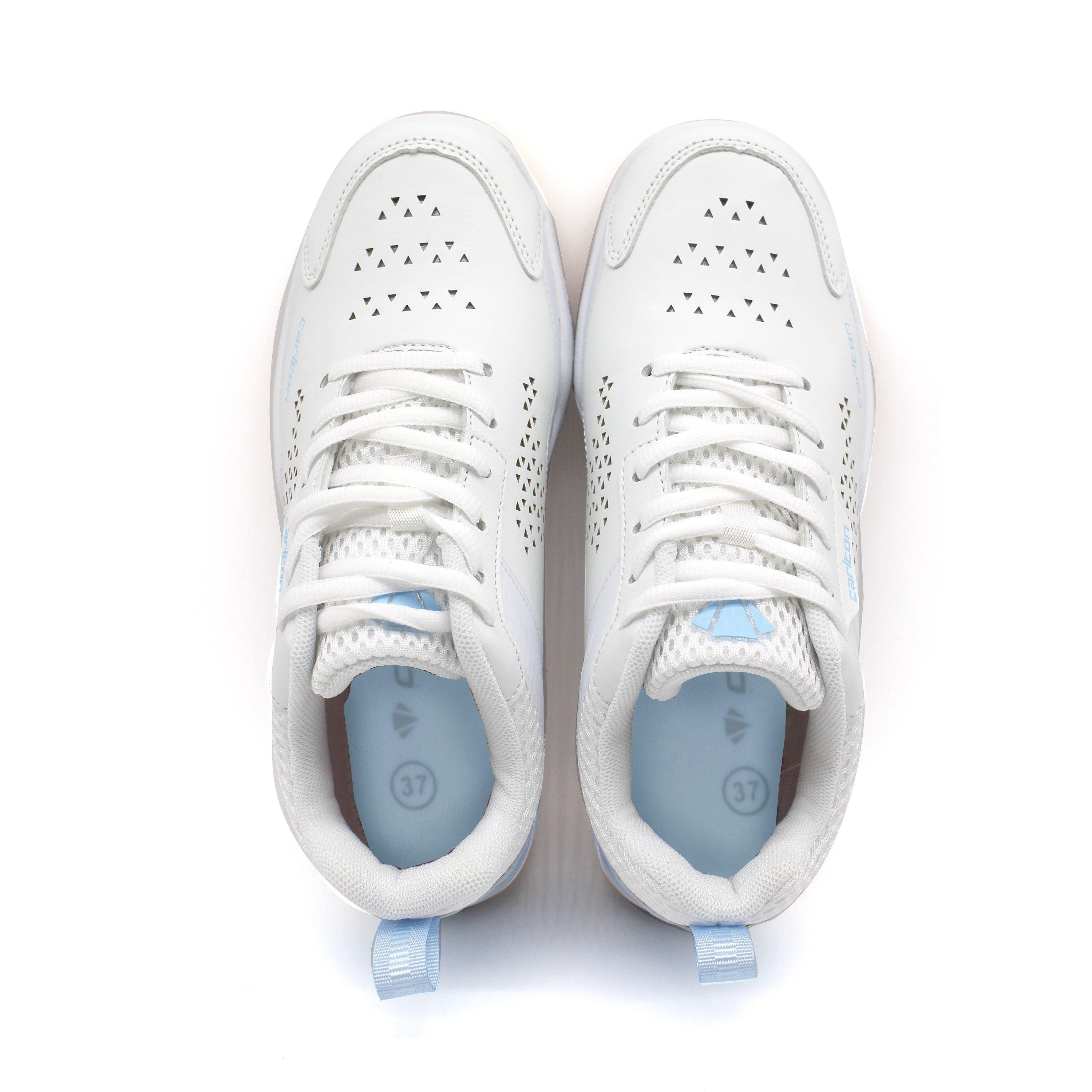 WHITE / BLUE - Carlton - CC Badminton Trainers Womens - 6