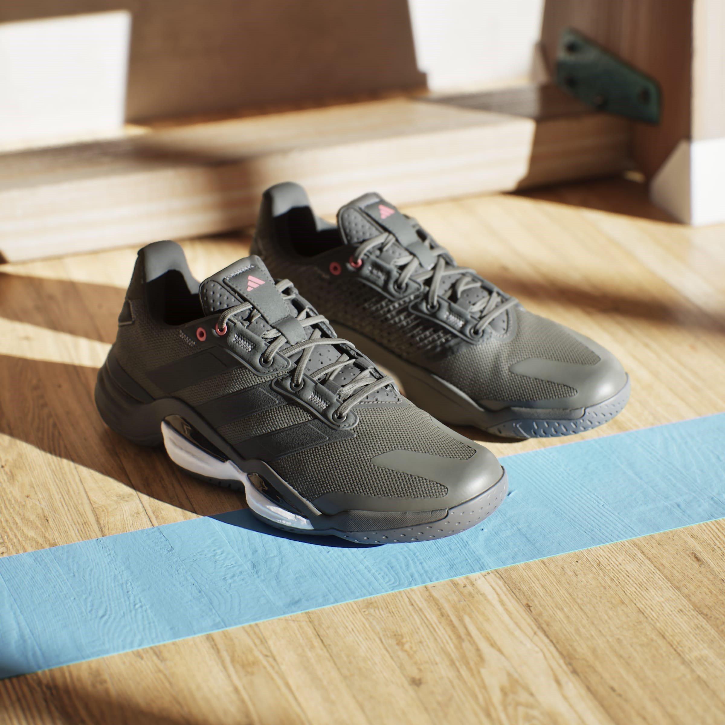 SHAOLI/CBLACK/G - adidas - Stabil 16 Indoor Handball Shoes Mens - 12