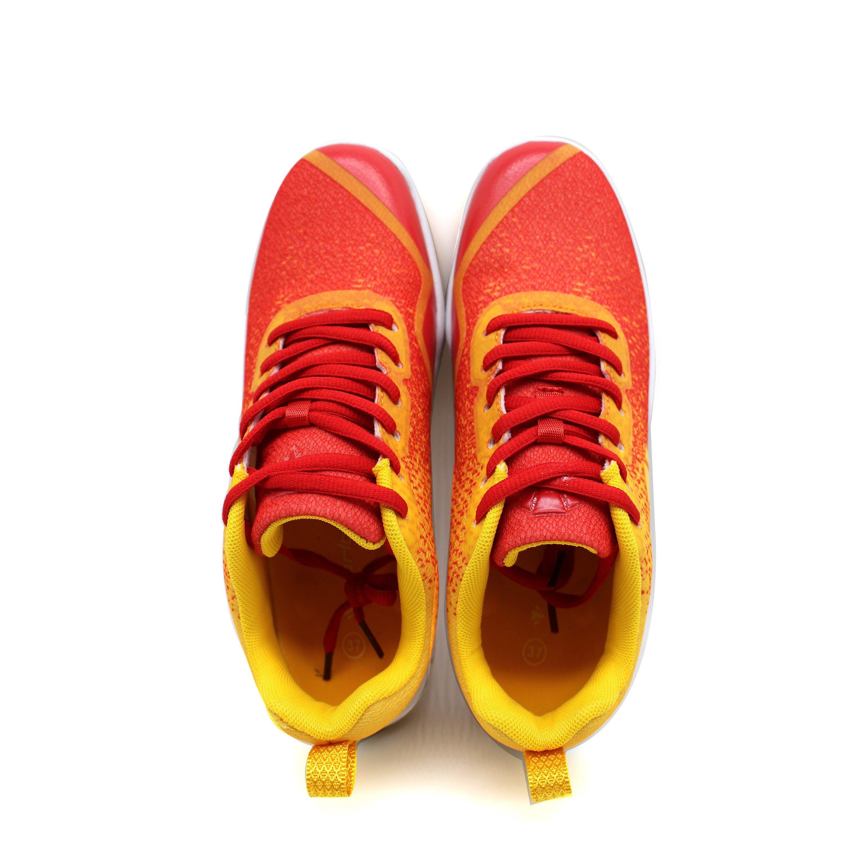 YELLOW - Carlton - Women's Engineered Mesh Indoor Badminton Trainers - 5