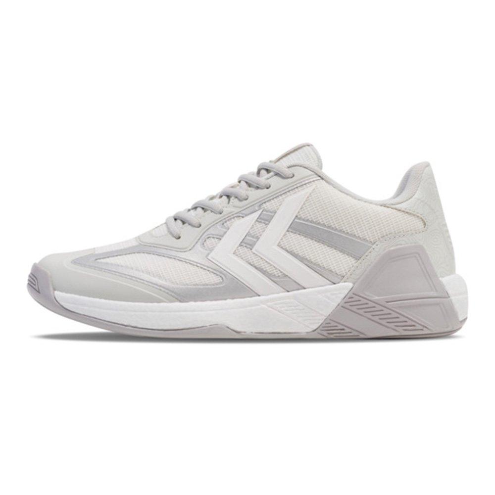 White/Grey - Hummel - Men's Algiz V Handball Trainers - 1
