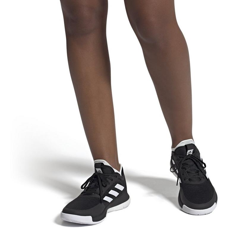 Noir/Blanc - adidas - Earth marsala womens burgundy leather slip on loafer flats shoes 10 - 11