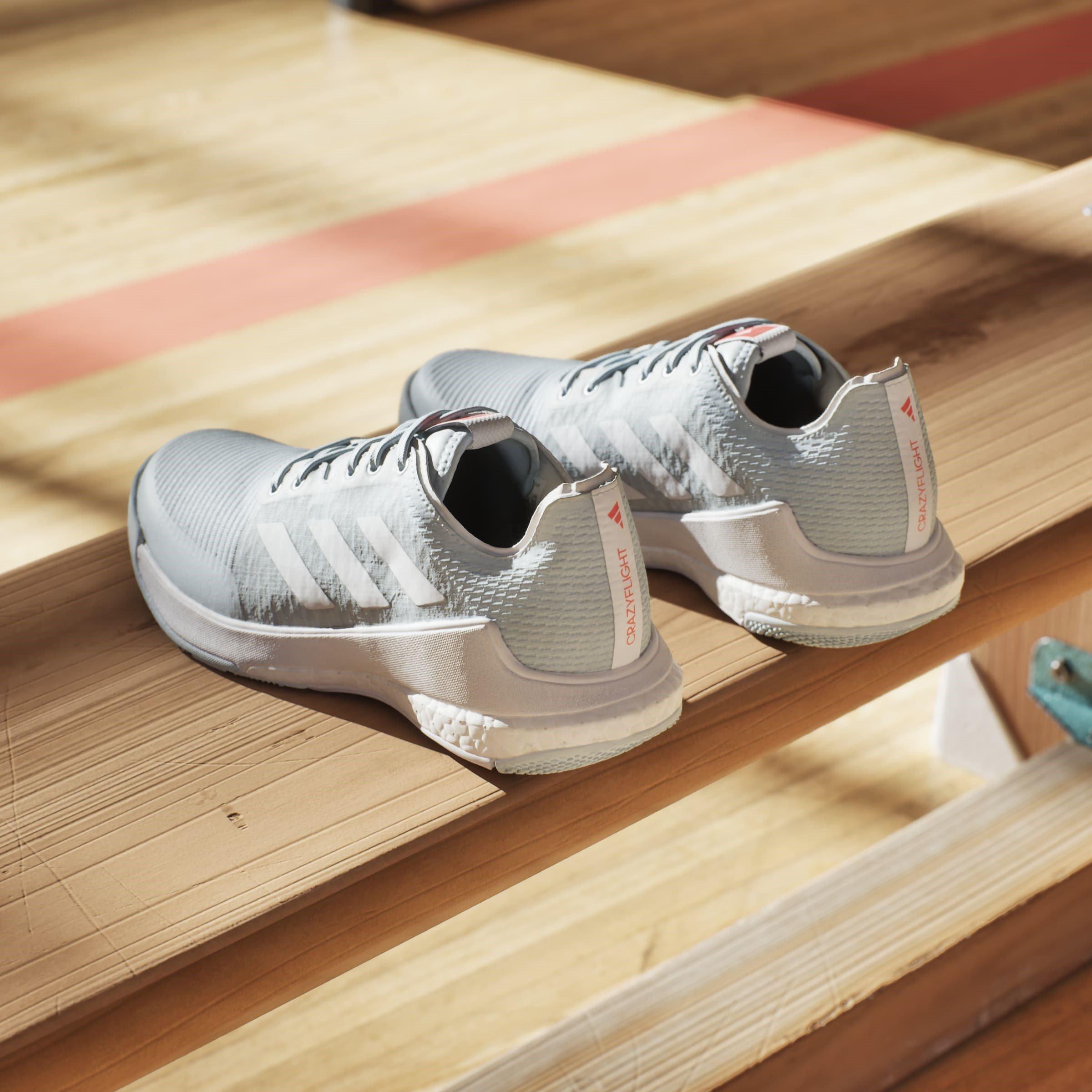 Blue/White - adidas - Crazyflight Womens Court Shoes - 13