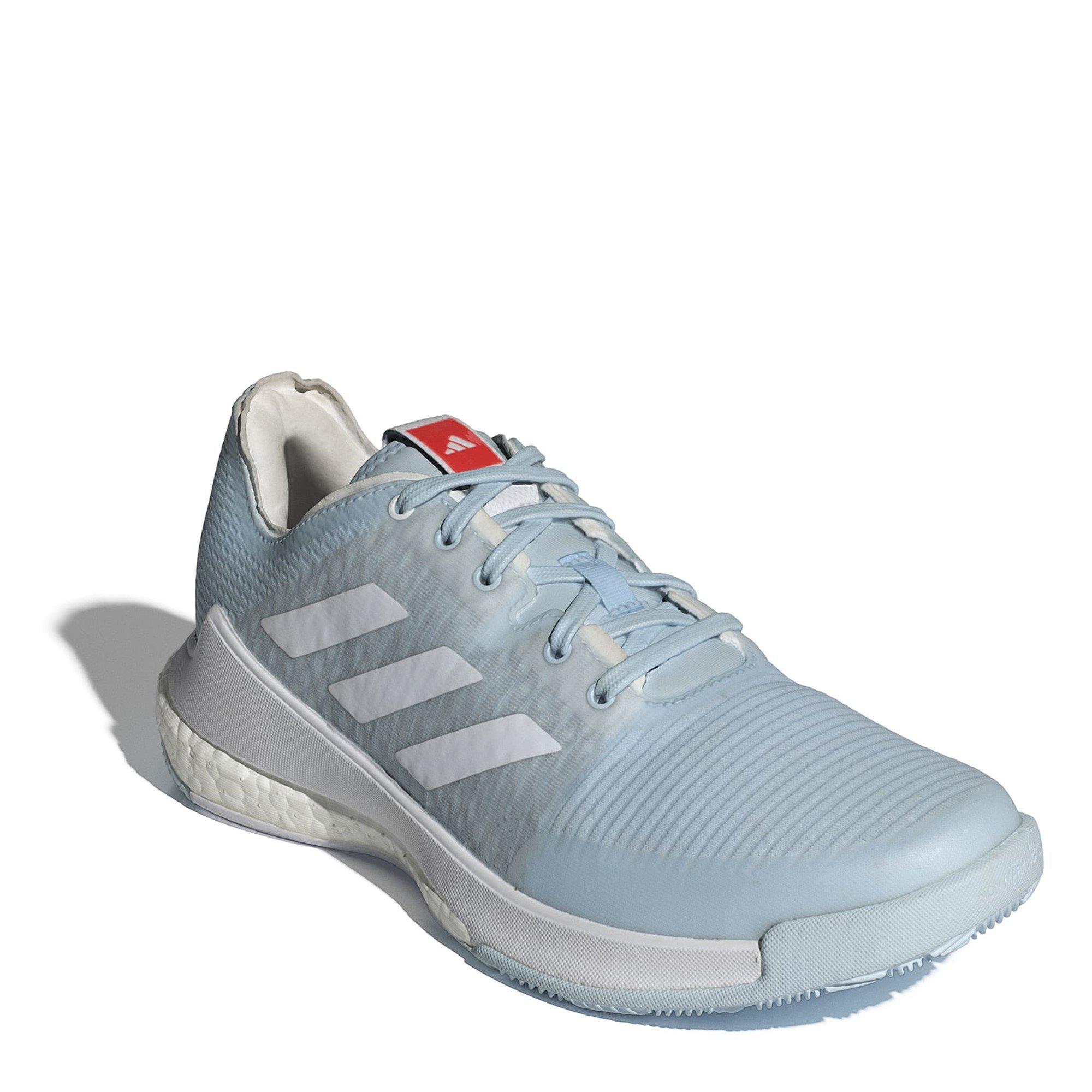 Blue/White - adidas - Crazyflight Womens Court Shoes - 3