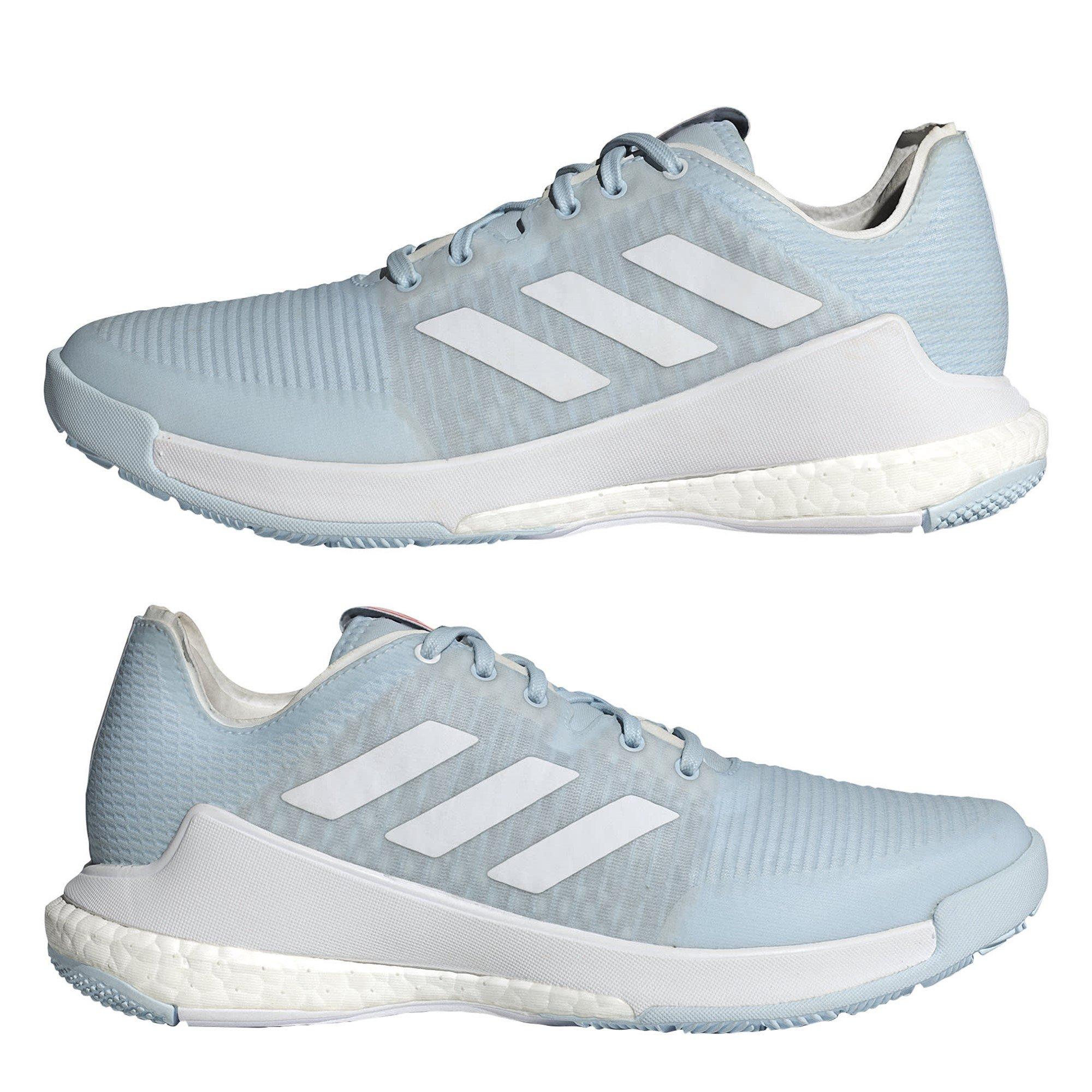 Blue/White - adidas - Crazyflight Womens Court Shoes - 9
