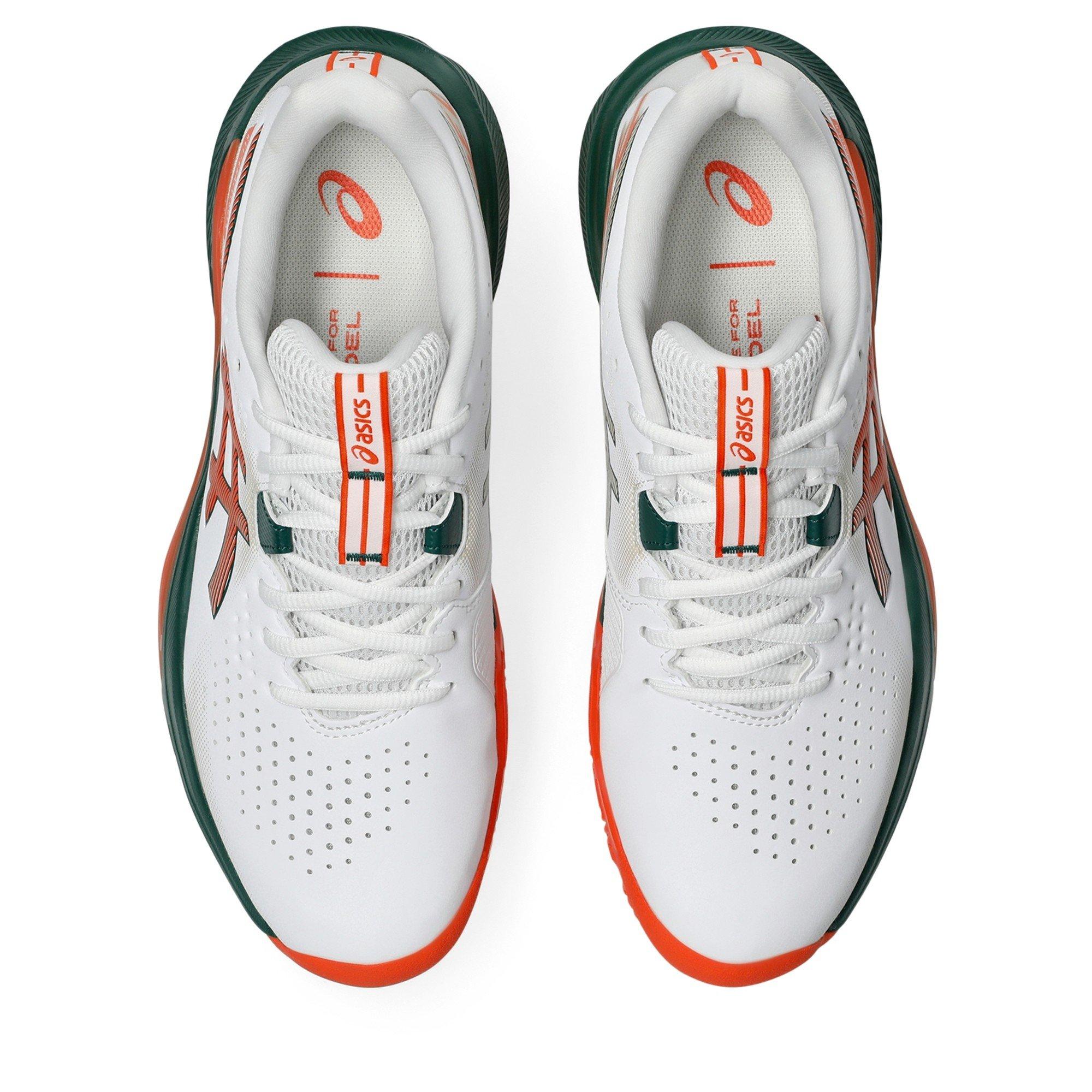 White/Oange - Asics - Asics Gel-Challenger 15 Padel Trainers Mens - 6