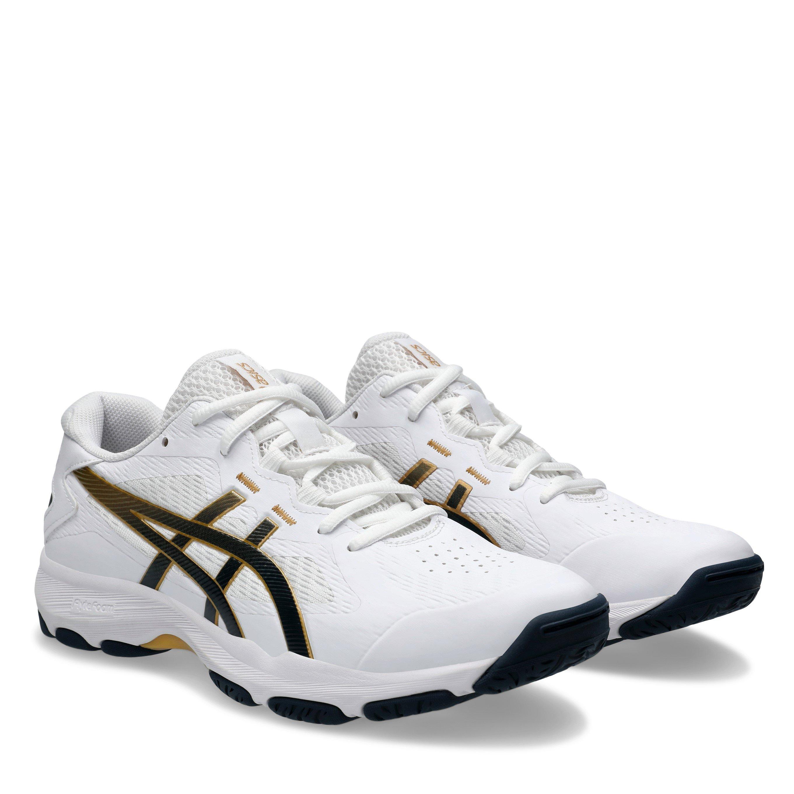 White/Blue - Asics - Netburner Academy 9 Netball Shoes - 4